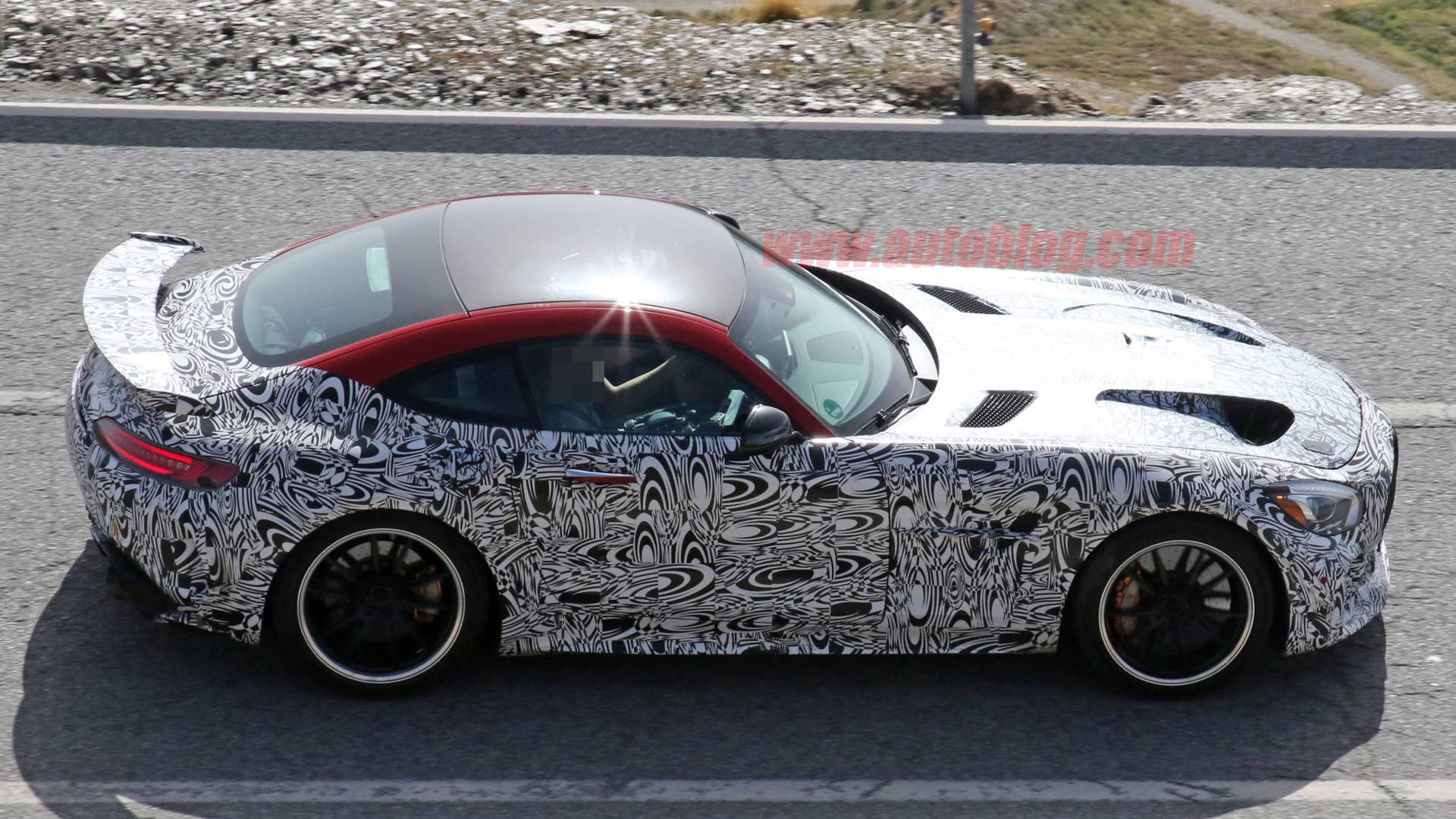 Mercedes-AMG GT R Black Series in camouflage
