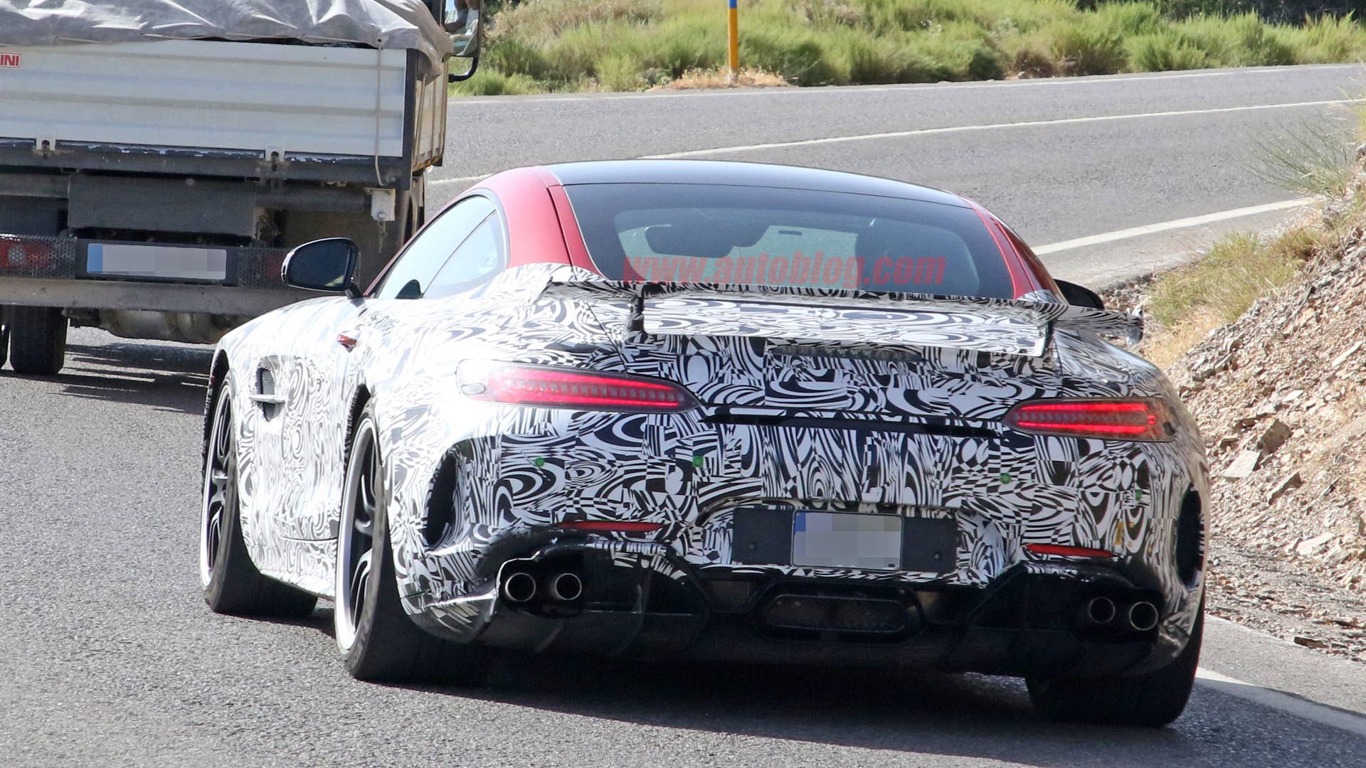 Mercedes-AMG GT R Black Series in camouflage