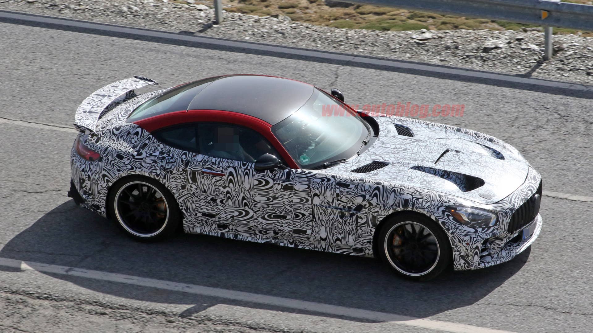 Mercedes-AMG GT R Black Series in camouflage