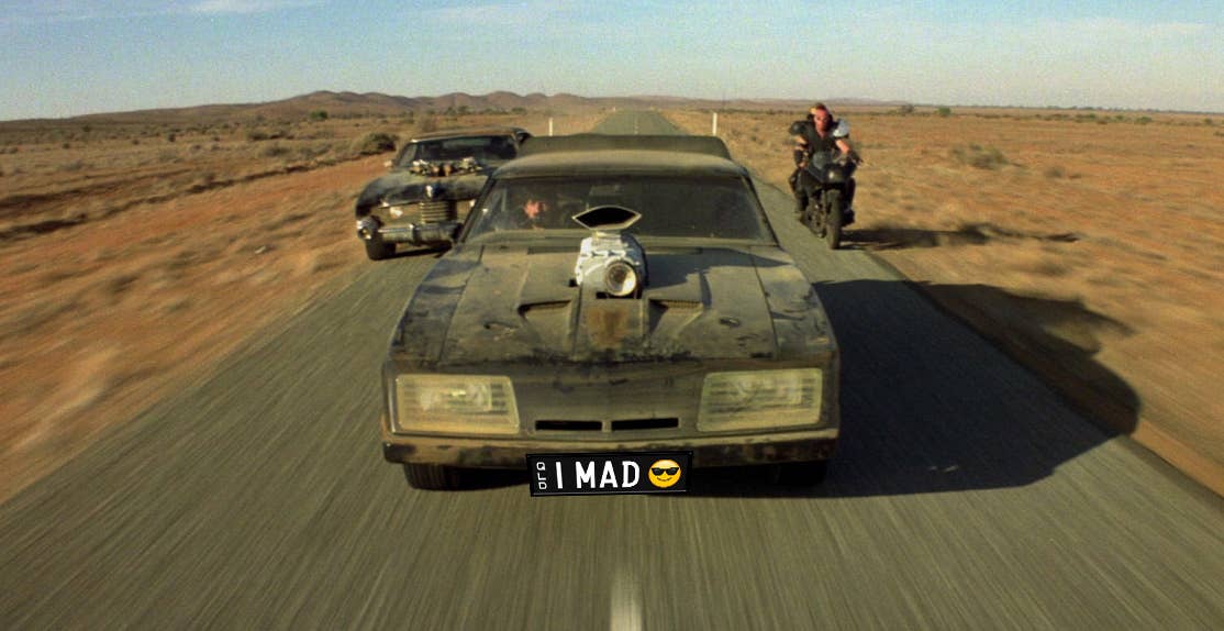 Mad Max plate