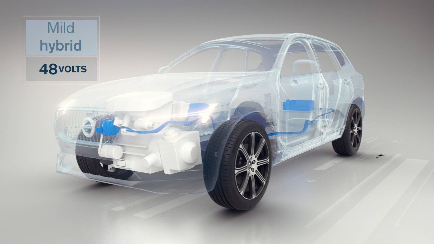 Still from animation - Mild hybrid, 48 volts