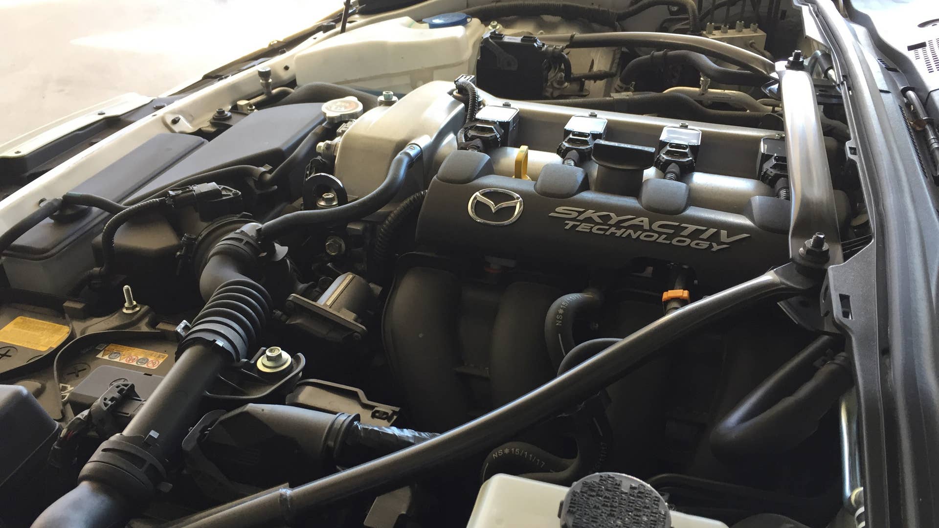 2016 Mazda MX-5 Miata Club engine bay