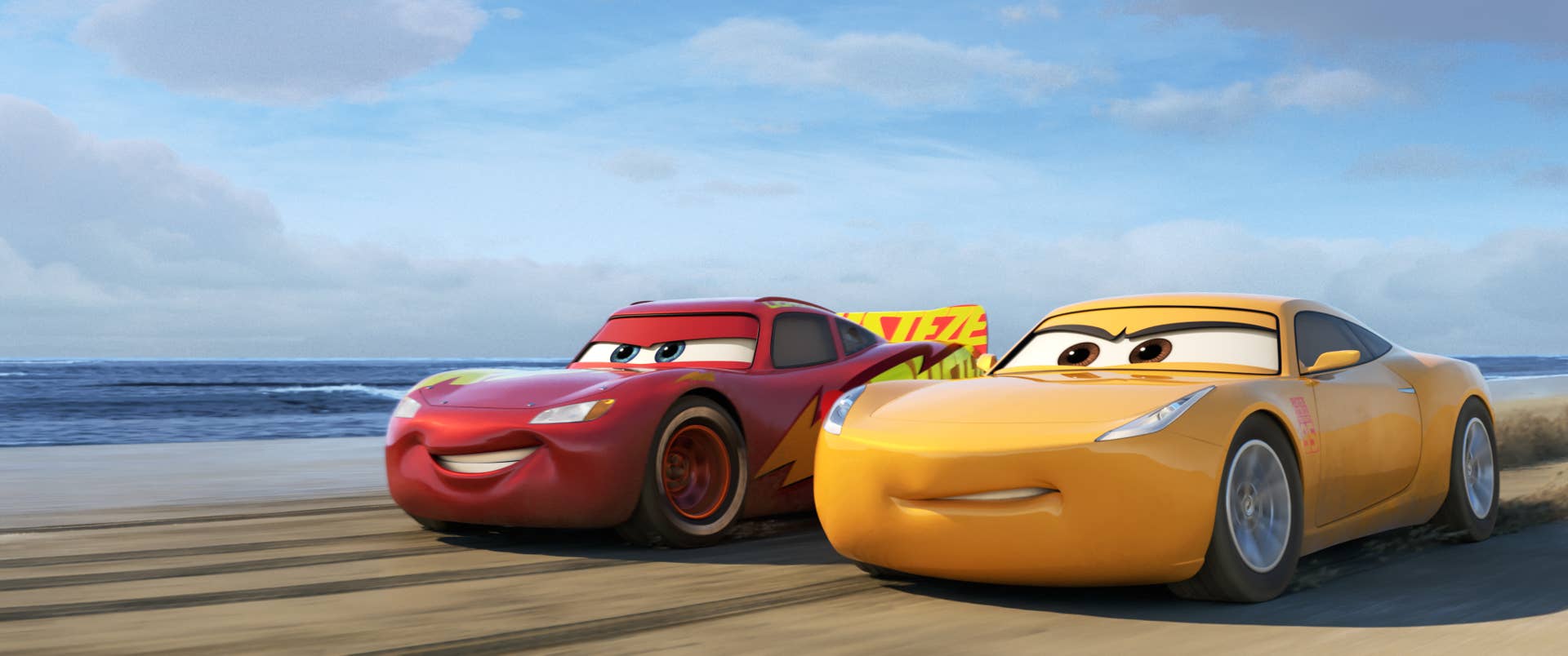 OFF TO THE RACESÂ âÂ Disneyâ¢Pixarâs âCars 3â is teaming up with NASCAR this year as crowd favorite Lightning McQueen (voice of Owen Wilson) prepares to return to the big screen June 16, 2017, alongside elite trainer Cruz Ramirez (voice of Cristela Alonzo). Details about the season-long collaboration, which marks the biggest between theÂ âCarsâ franchise and NASCAR, were shared today (Feb. 23, 2017) in Daytona Beach, Fla., ahead of this weekendâs 59thÂ annual Daytona 500âfor which Wilson will serve as grand marshal. Â© 2017 Disneyâ¢Pixar. All Rights Reserved.