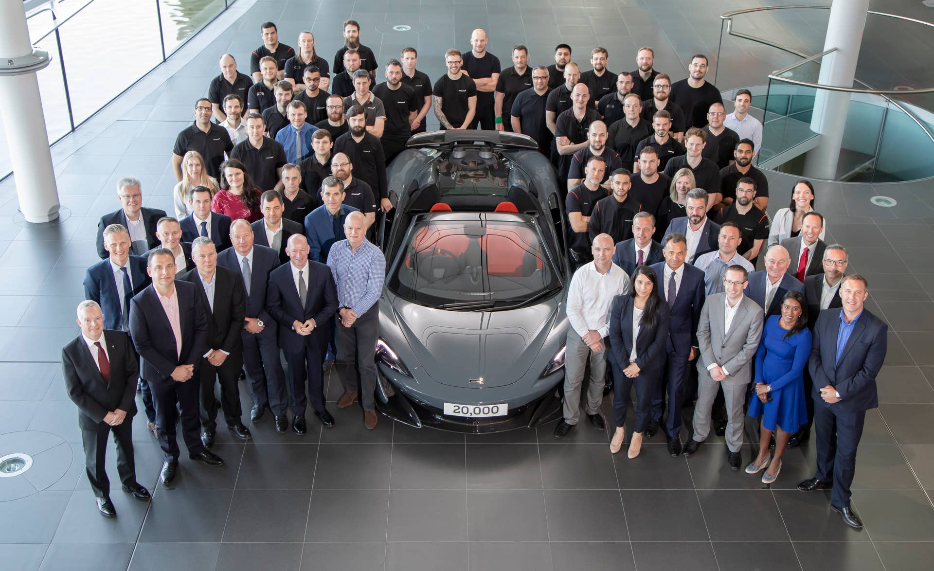 McLaren officially built its 20,000th car.