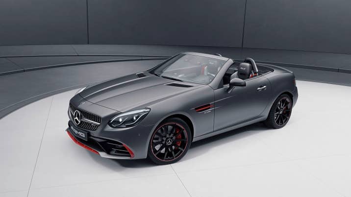2018 Mercedes-AMG SLC43 with Performance Studio RedArt Package (European model shown)