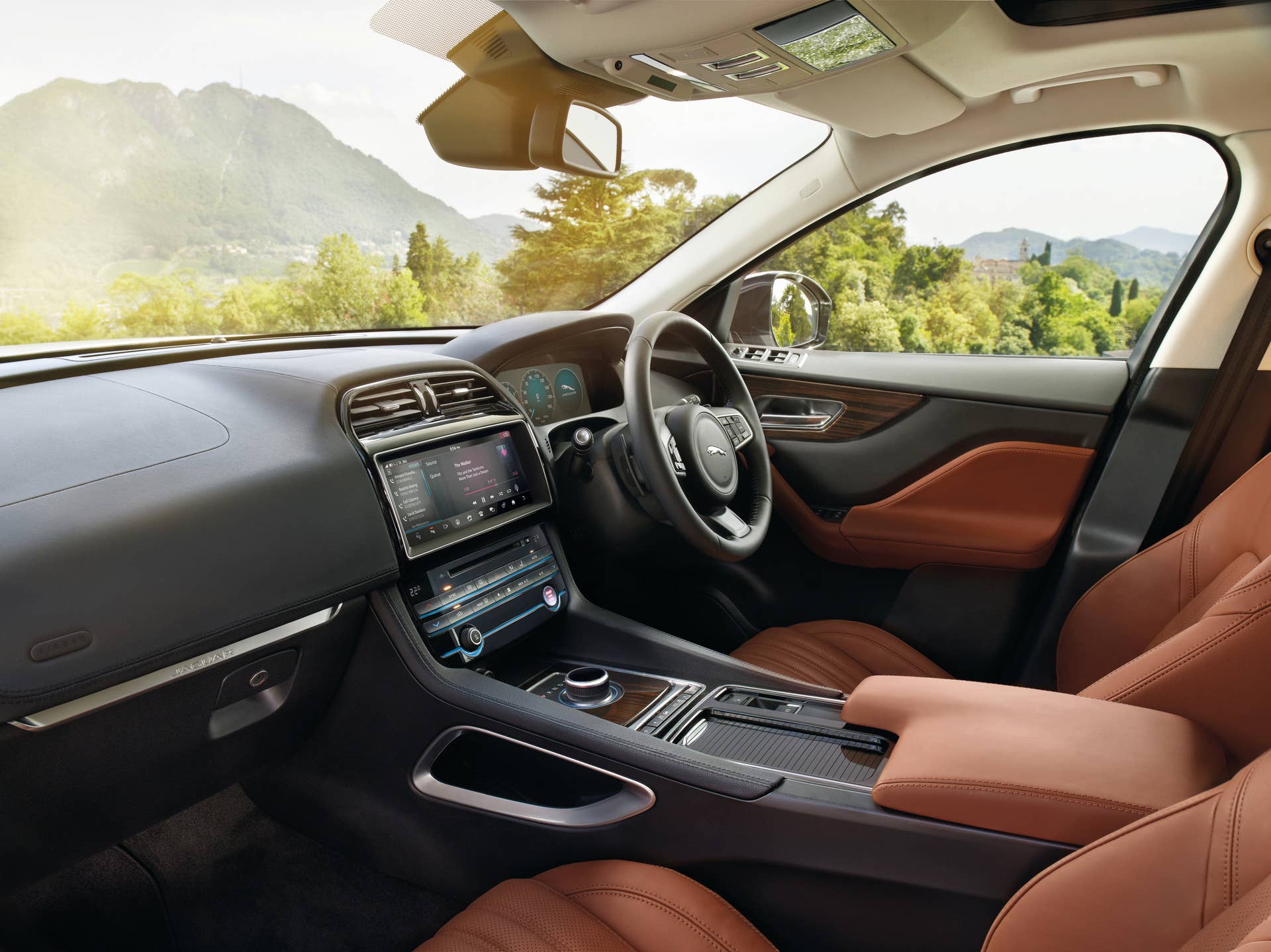 2017 interior cabin right-hand drive jaguar f-pace