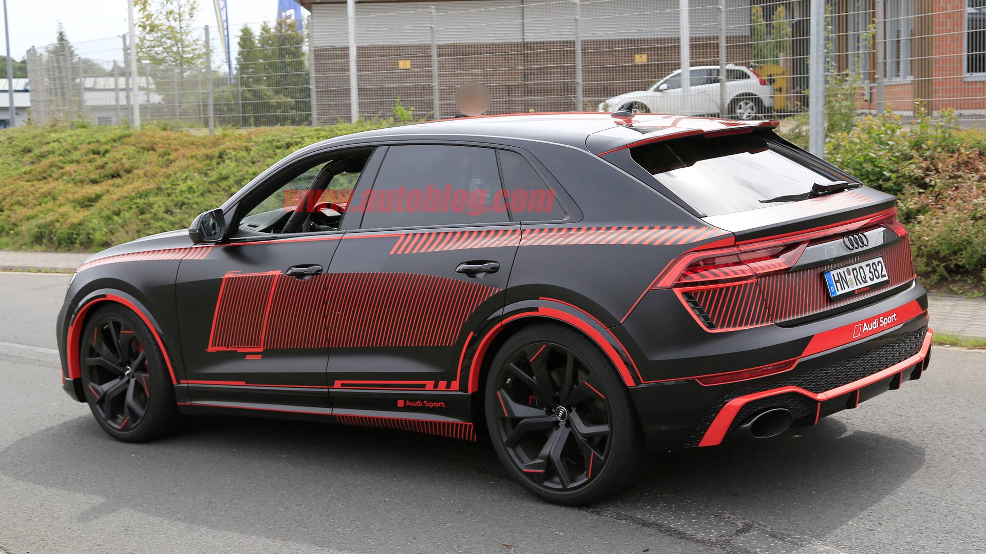 Audi RS Q8 with almost no camouflage