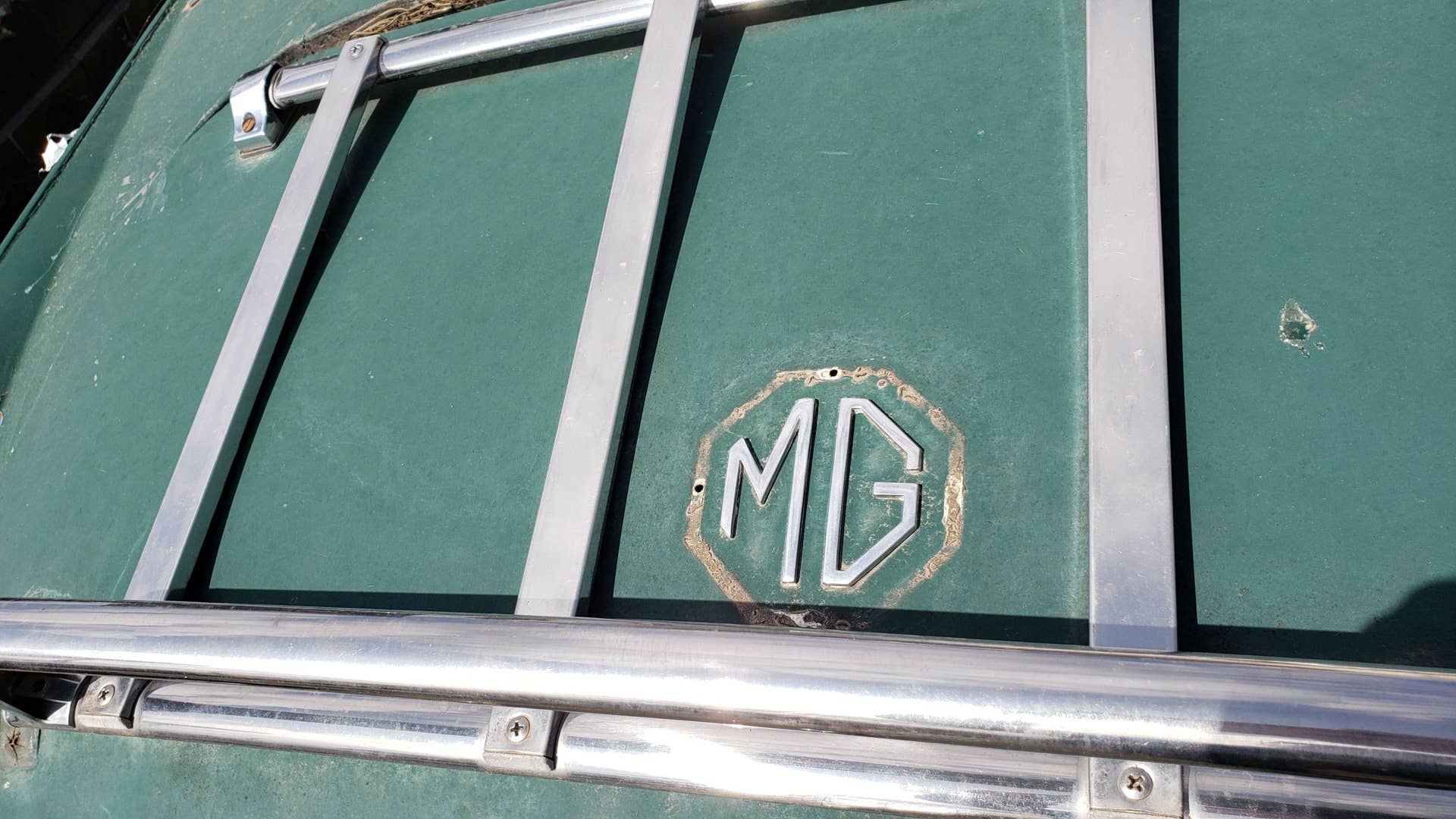 1967 MG Midget in Colorado wrecking yard
