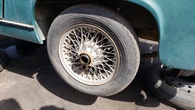 1967 MG Midget in Colorado wrecking yard