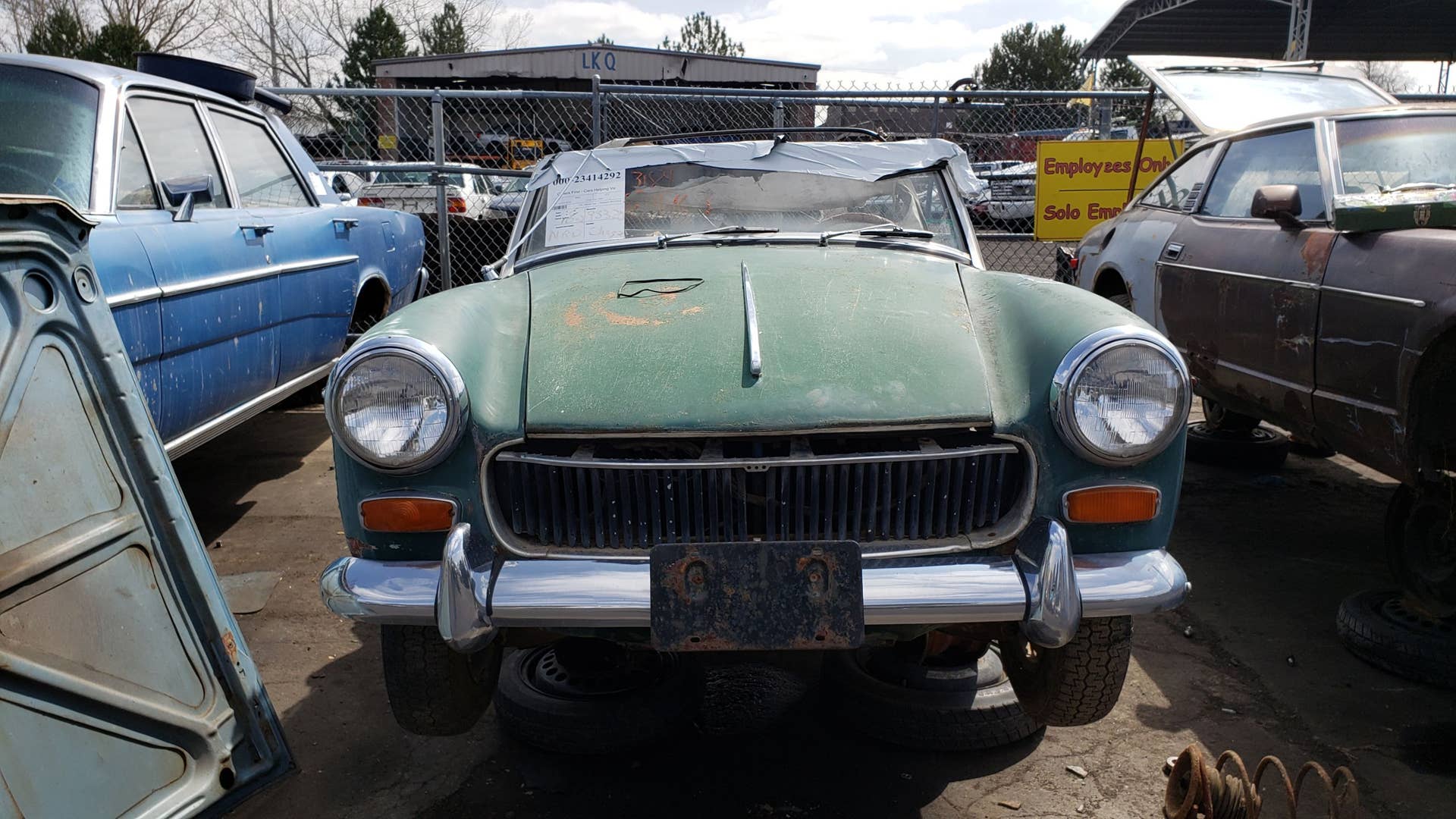 1967 MG Midget in Colorado wrecking yard