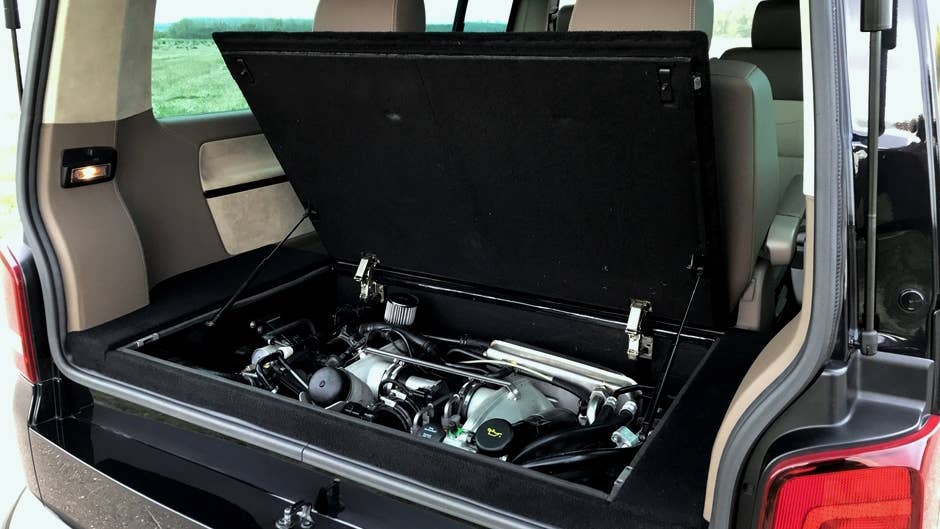 Porsche 911 Turbo-powered VW T5 Transporter