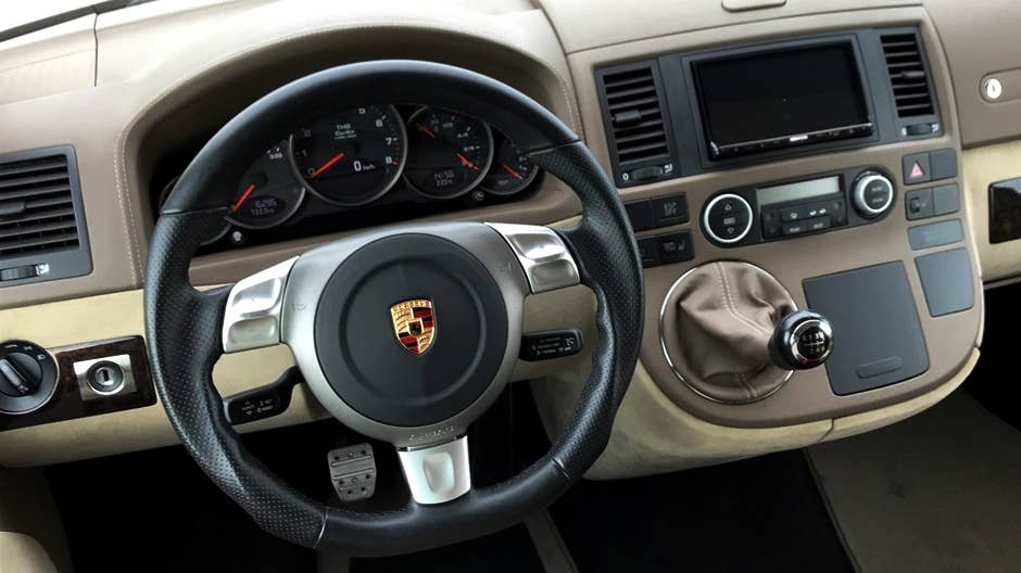 Porsche 911 Turbo-powered VW T5 Transporter