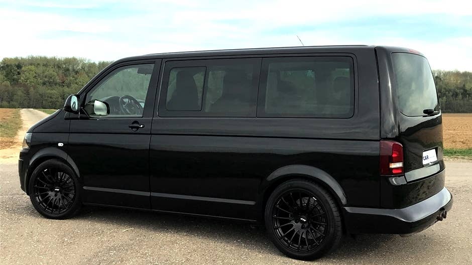 Porsche 911 Turbo-powered VW T5 Transporter