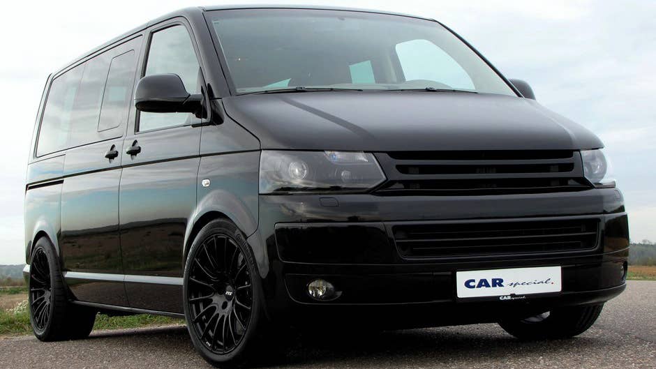 Porsche 911 Turbo-powered VW T5 Transporter