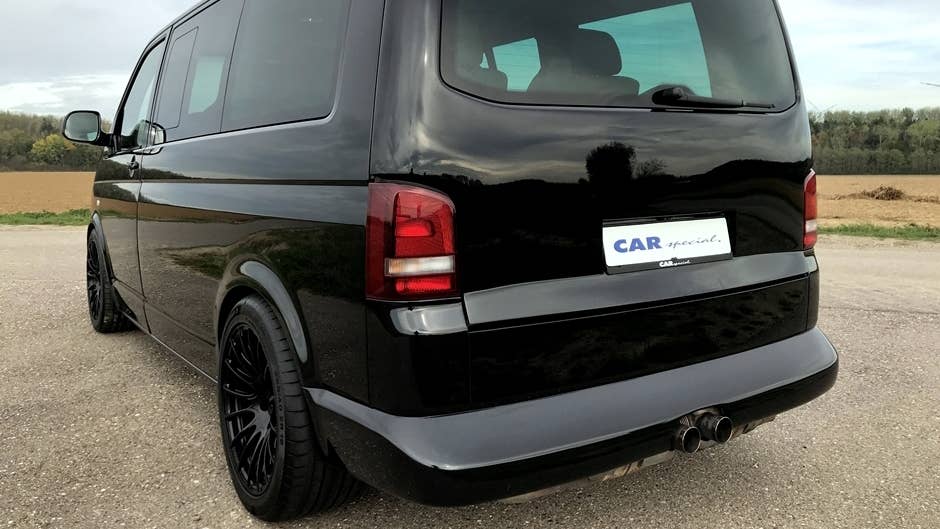Porsche 911 Turbo-powered VW T5 Transporter