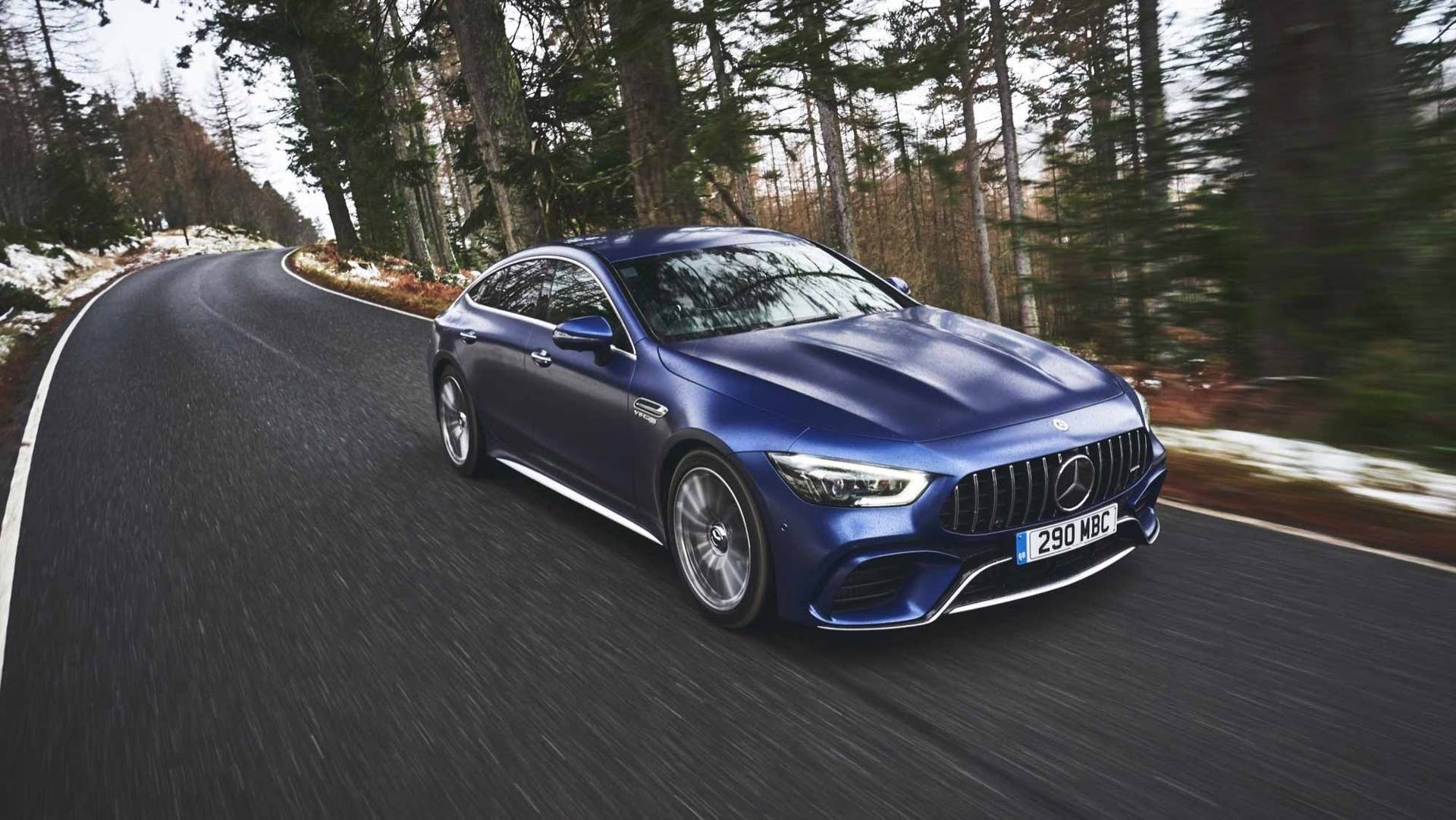 A hybrid version of the AMG GT sedan is expected next year with an 800-hp TT V8 powertrain.