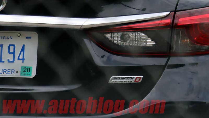 2019 Mazda6 Skyactiv-D diesel caught in spy photos