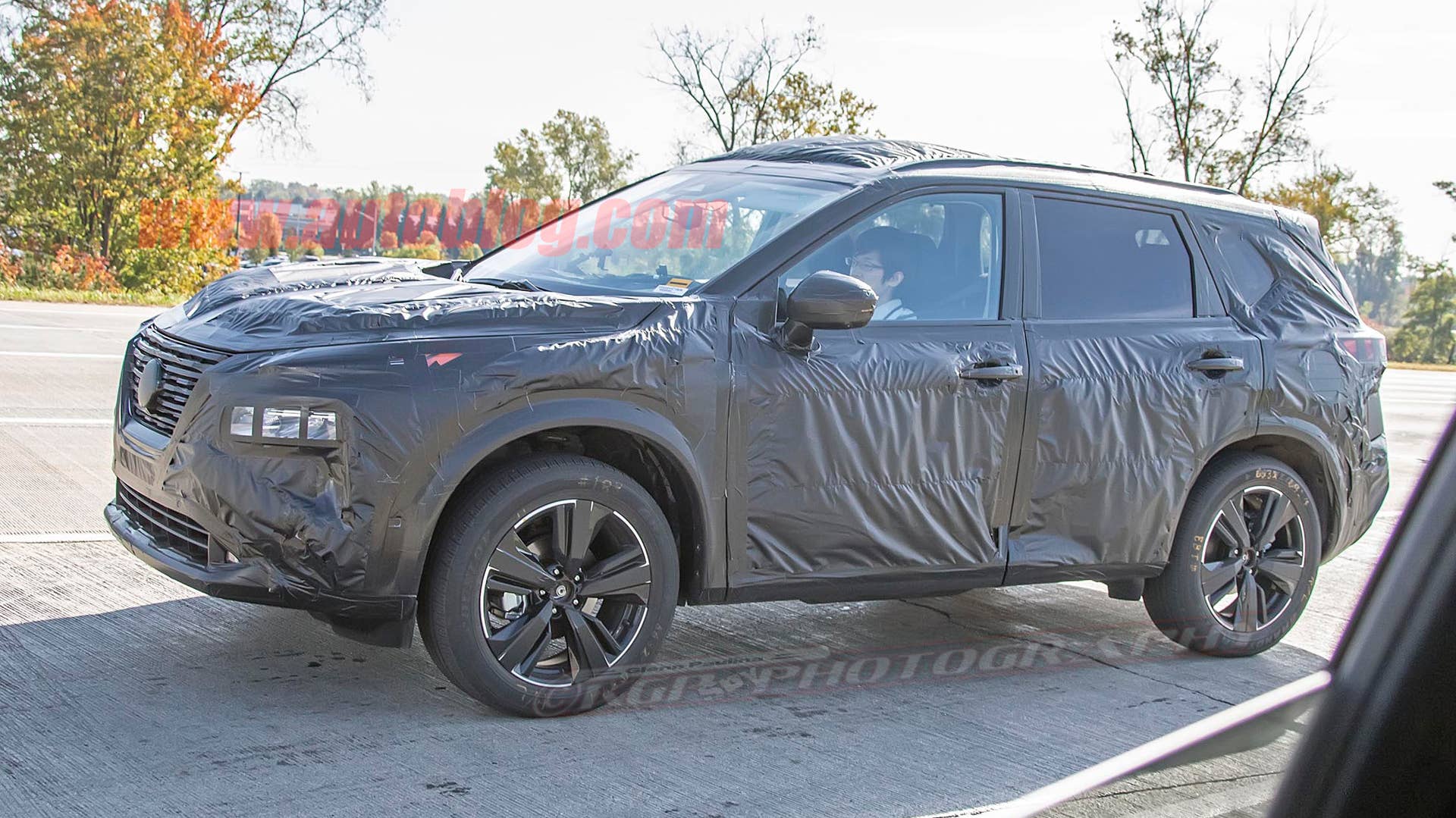 2021 Nissan Rogue in camouflage