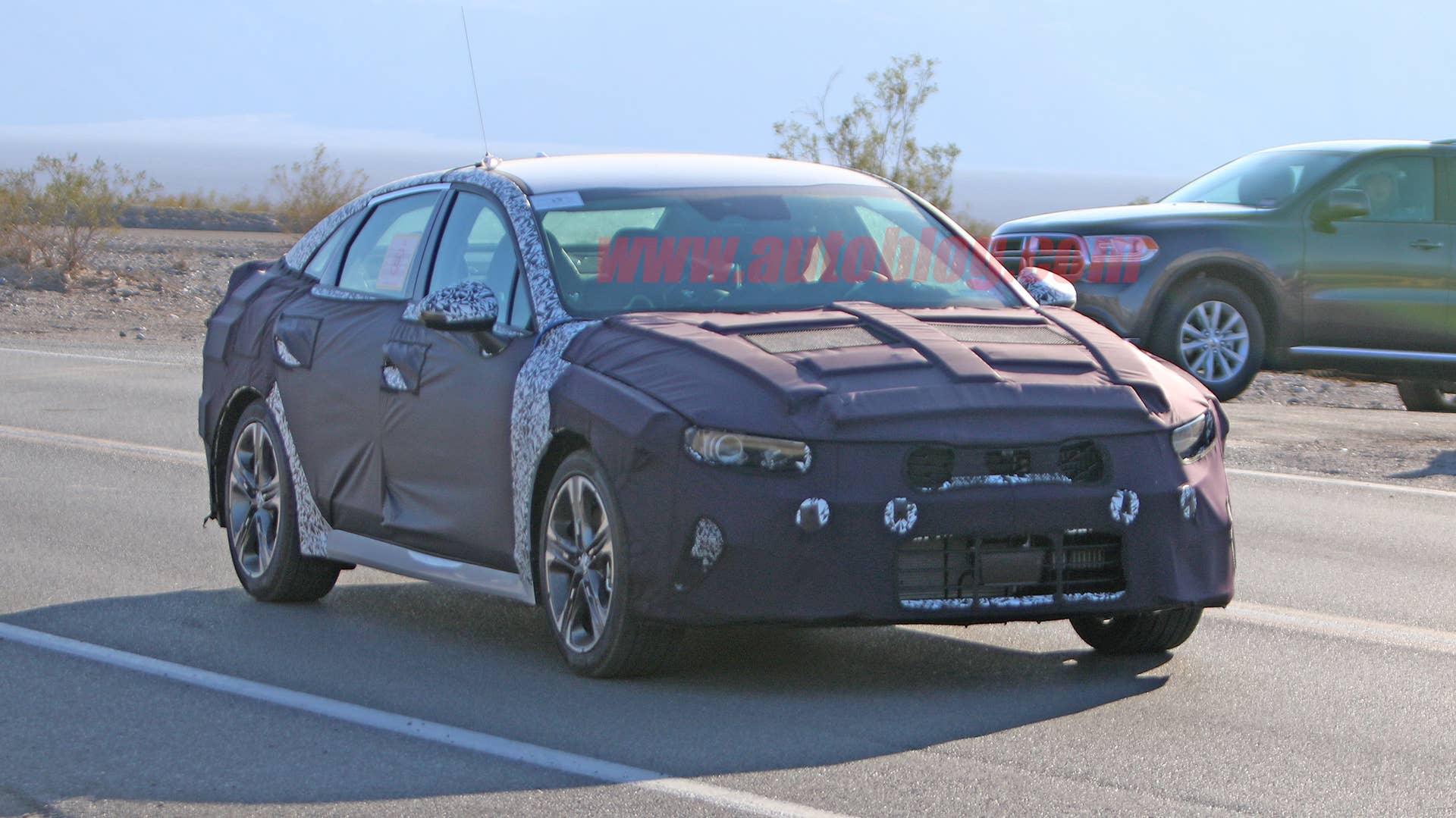 Kia Optima in camouflage