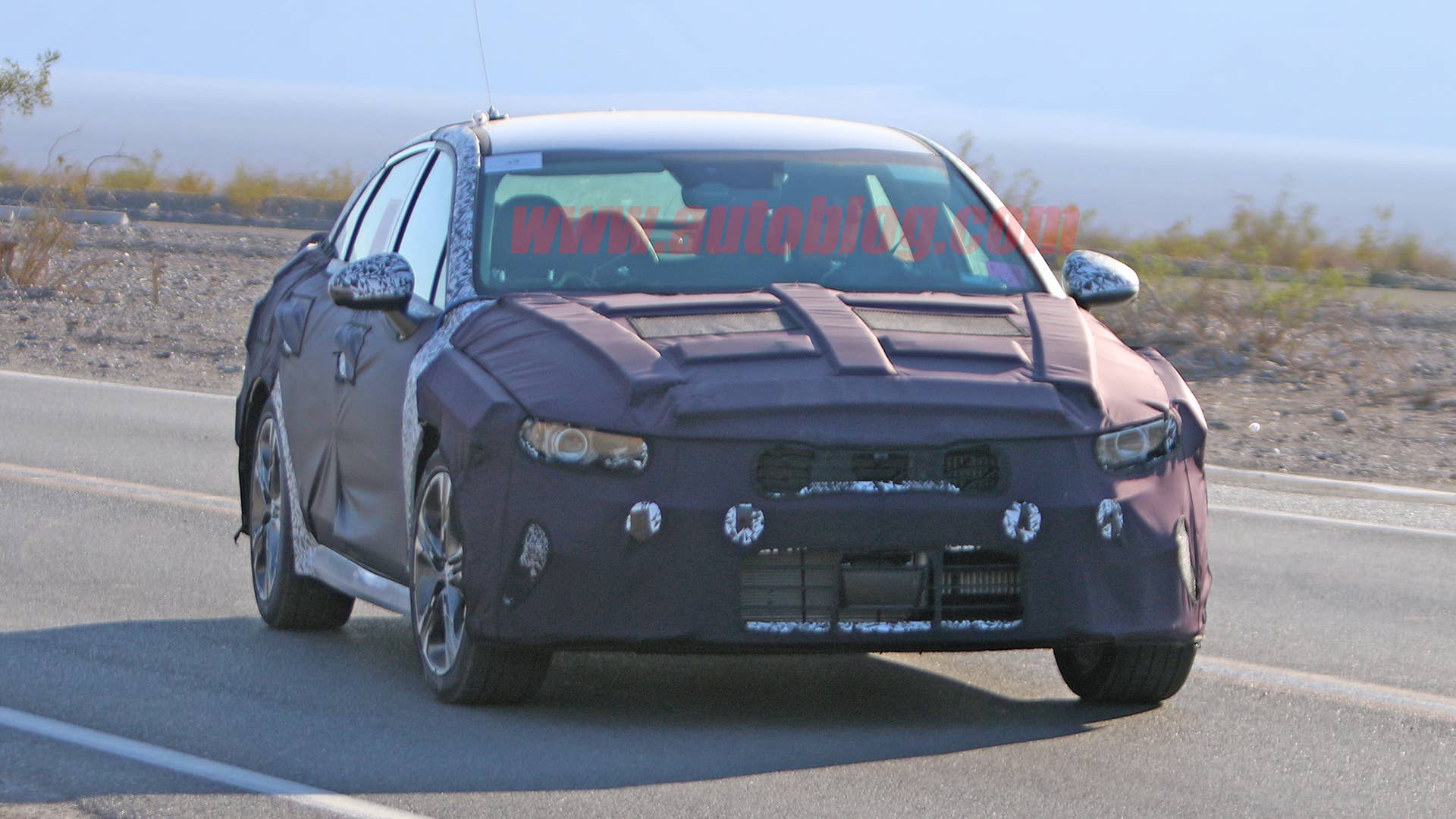 Kia Optima in camouflage
