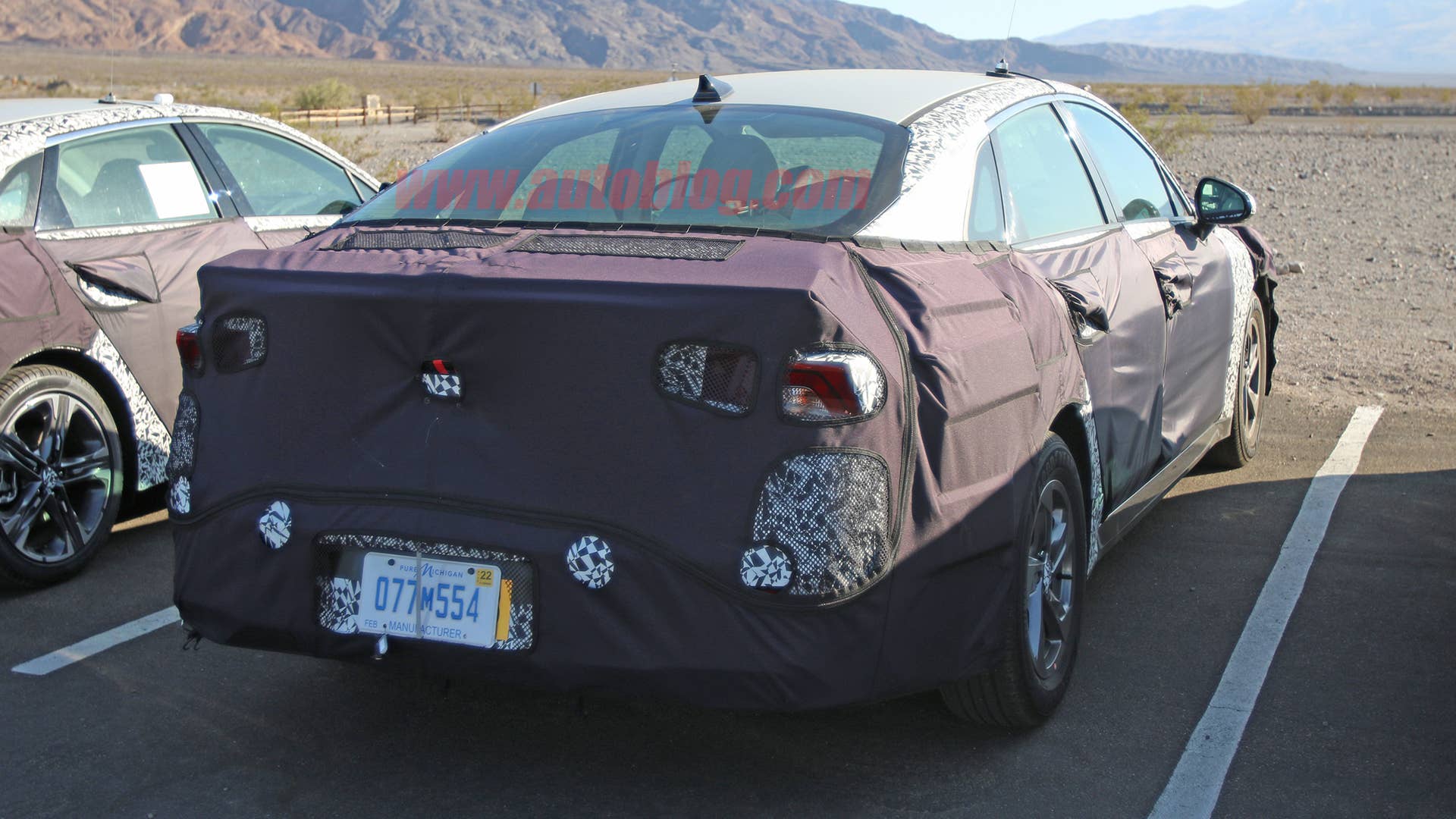 Kia Optima in camouflage