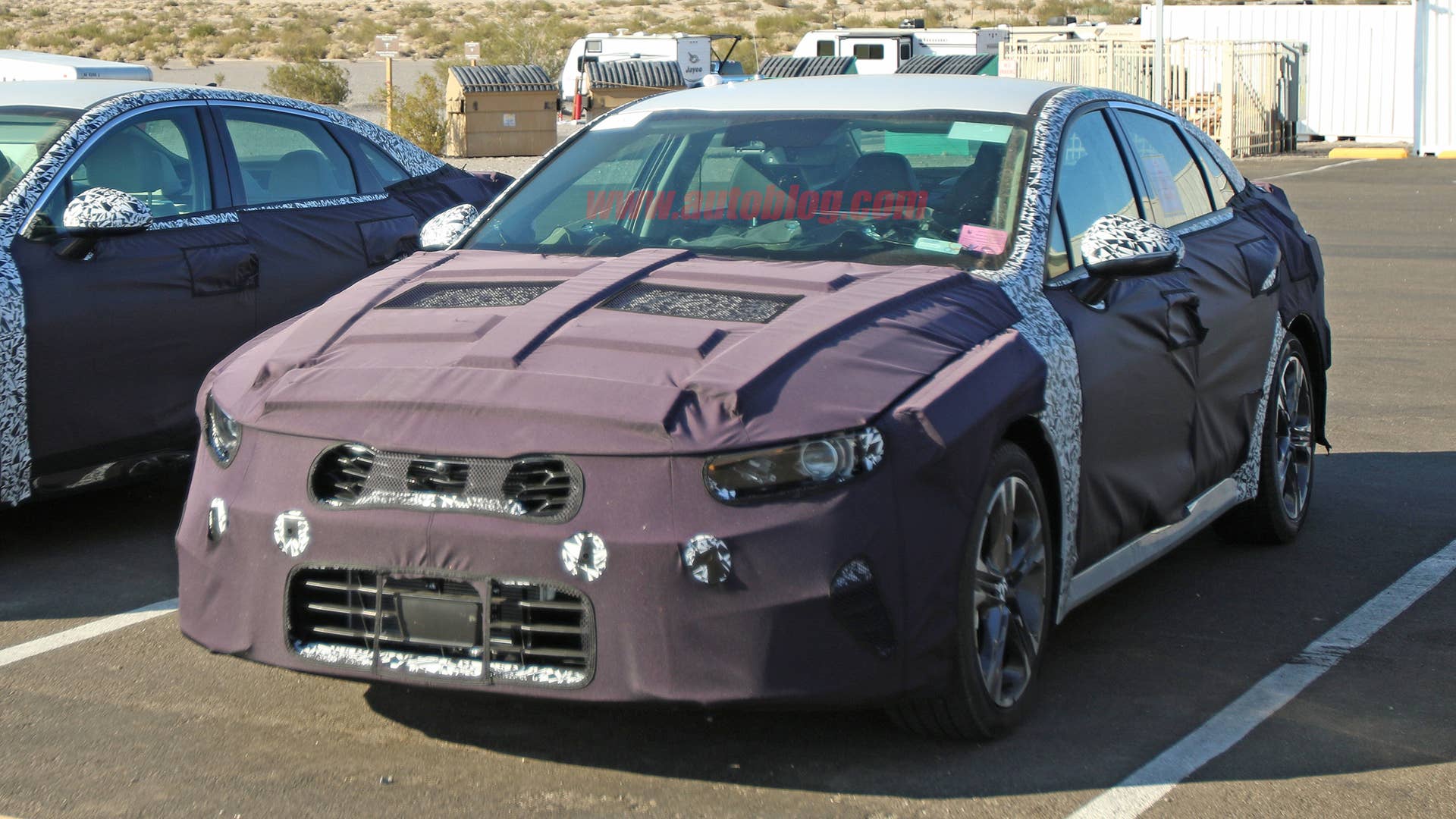Kia Optima in camouflage
