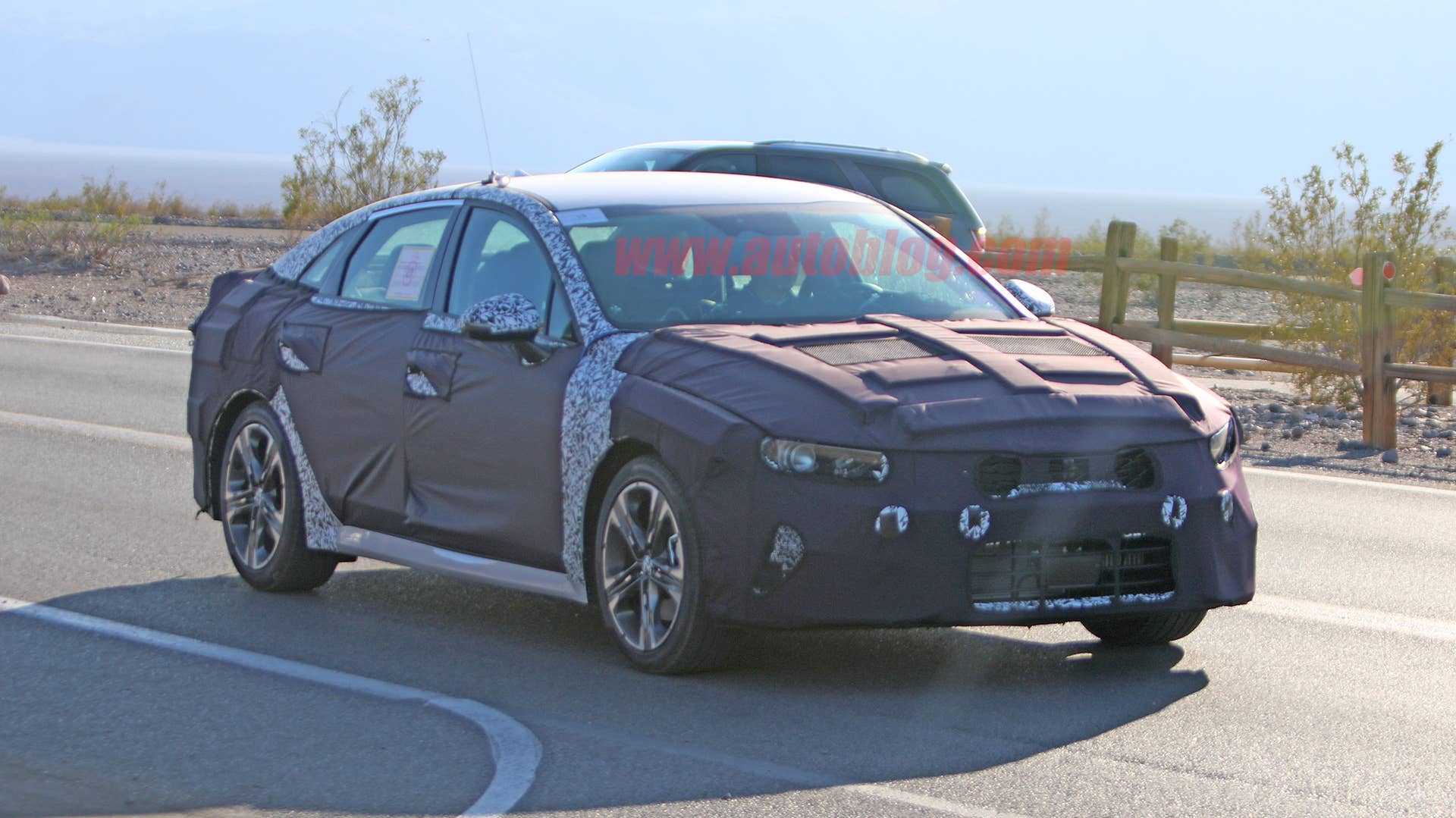 Kia Optima in camouflage