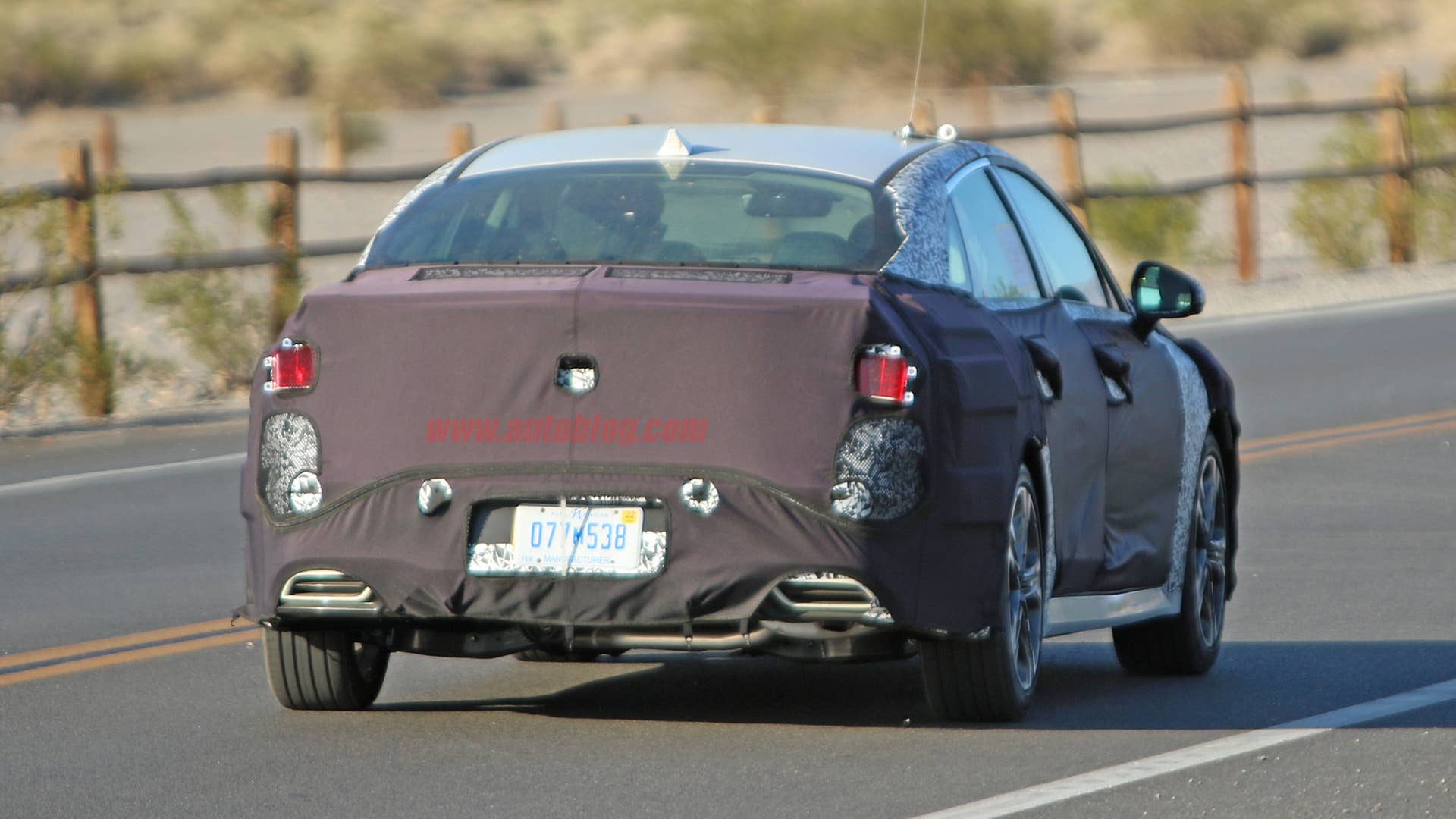 Kia Optima in camouflage