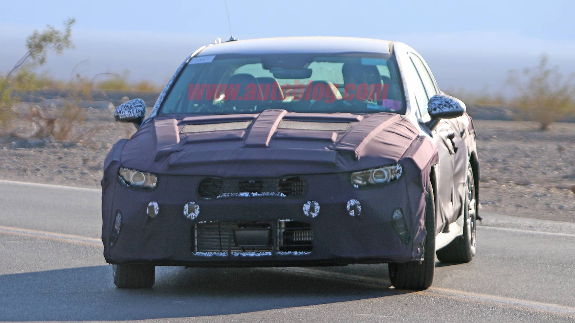 Kia Optima in camouflage