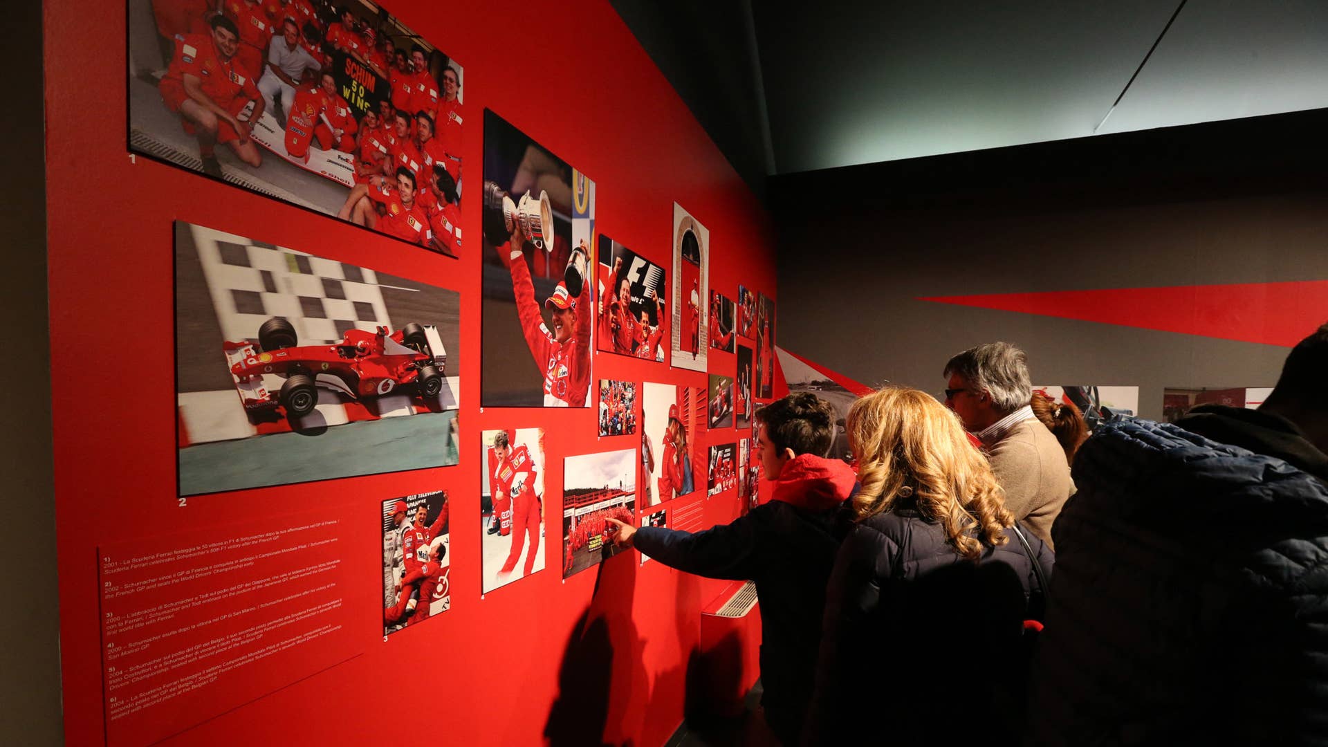 Michael Schumacher Ferrari Museum Exhibit