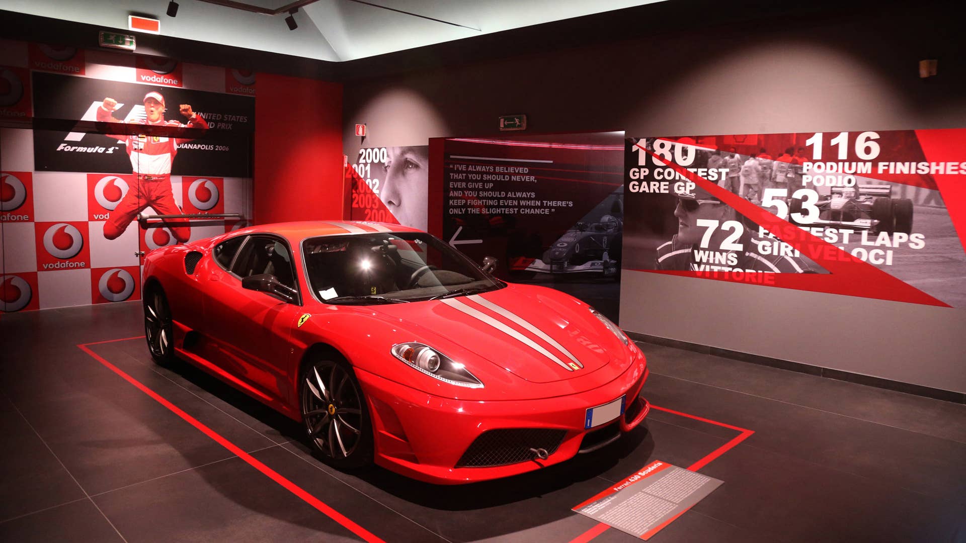 Michael Schumacher Ferrari Museum Exhibit