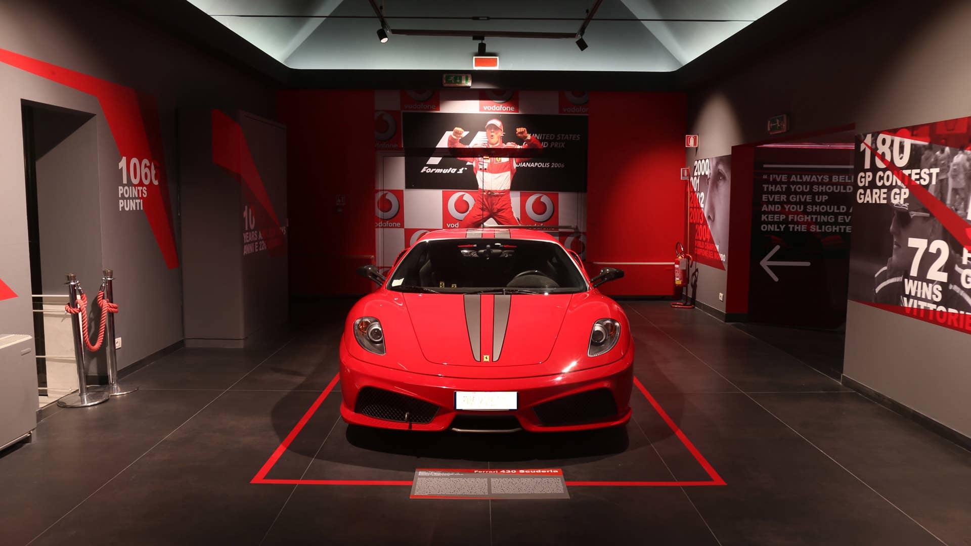 Michael Schumacher Ferrari Museum Exhibit
