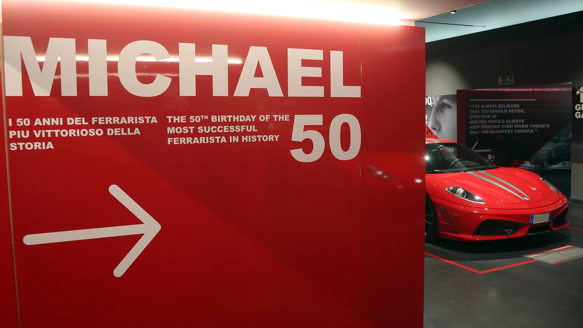 Michael Schumacher Ferrari Museum Exhibit