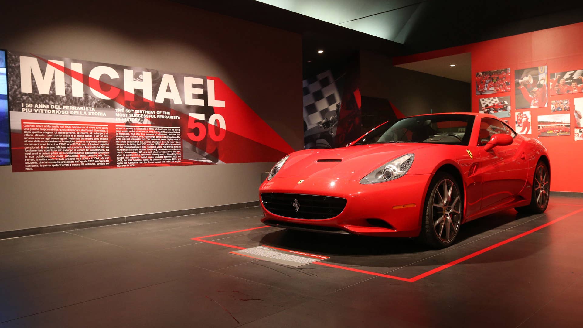 Michael Schumacher Ferrari Museum Exhibit