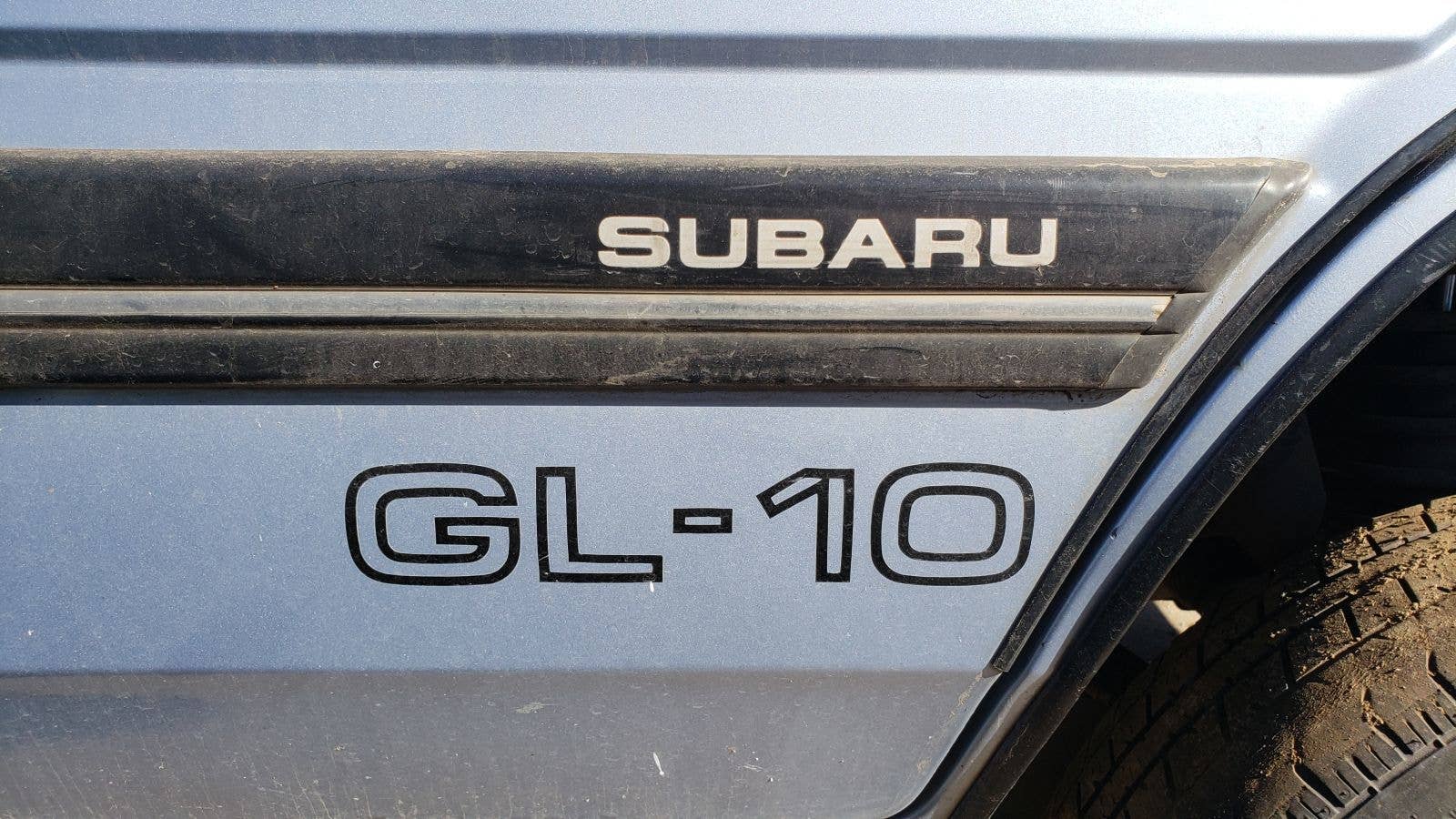 1987 Subaru GL-10 wagon in Colorado junkyard