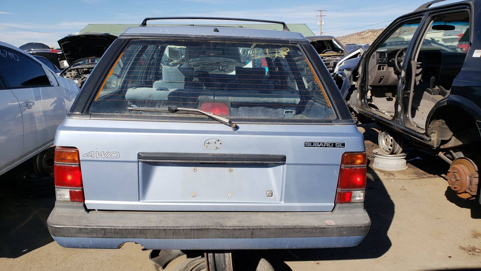 1987 Subaru GL-10 wagon in Colorado junkyard