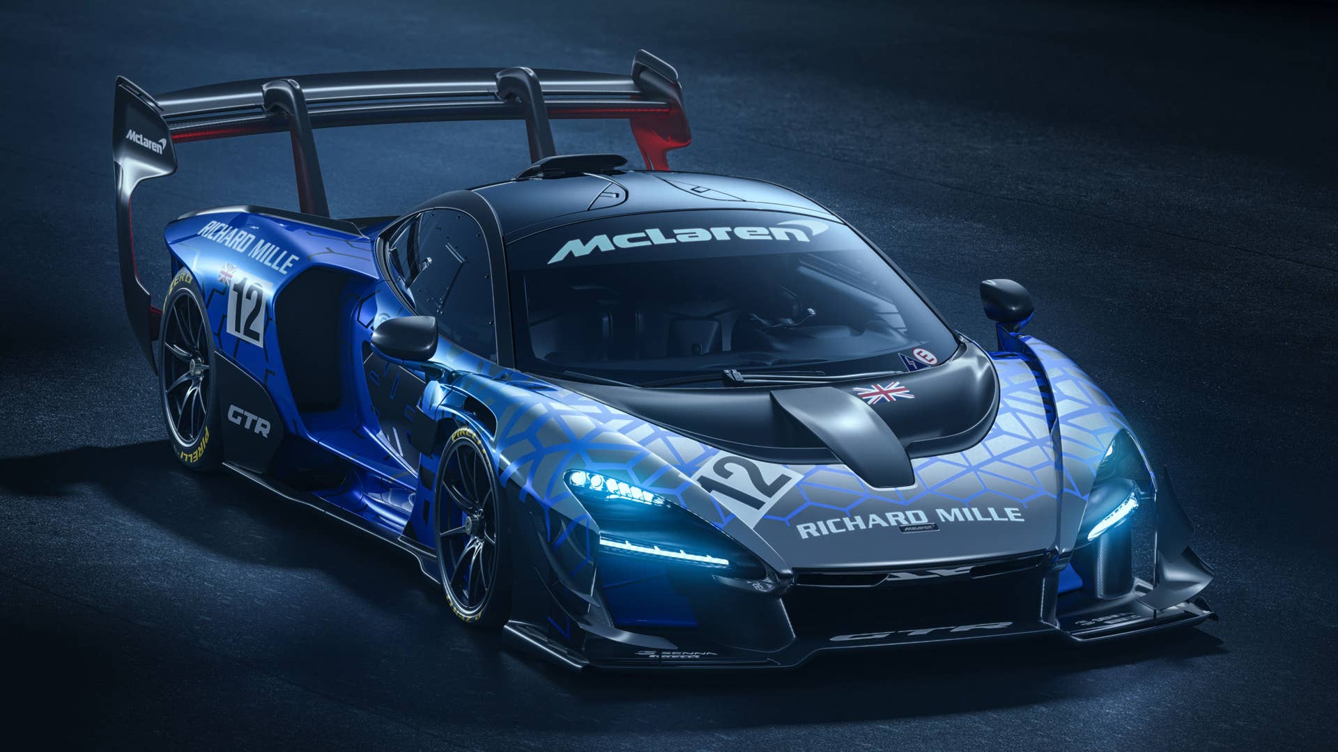 McLaren debuts the production Senna GTR with even more aero. All 75 are sold.