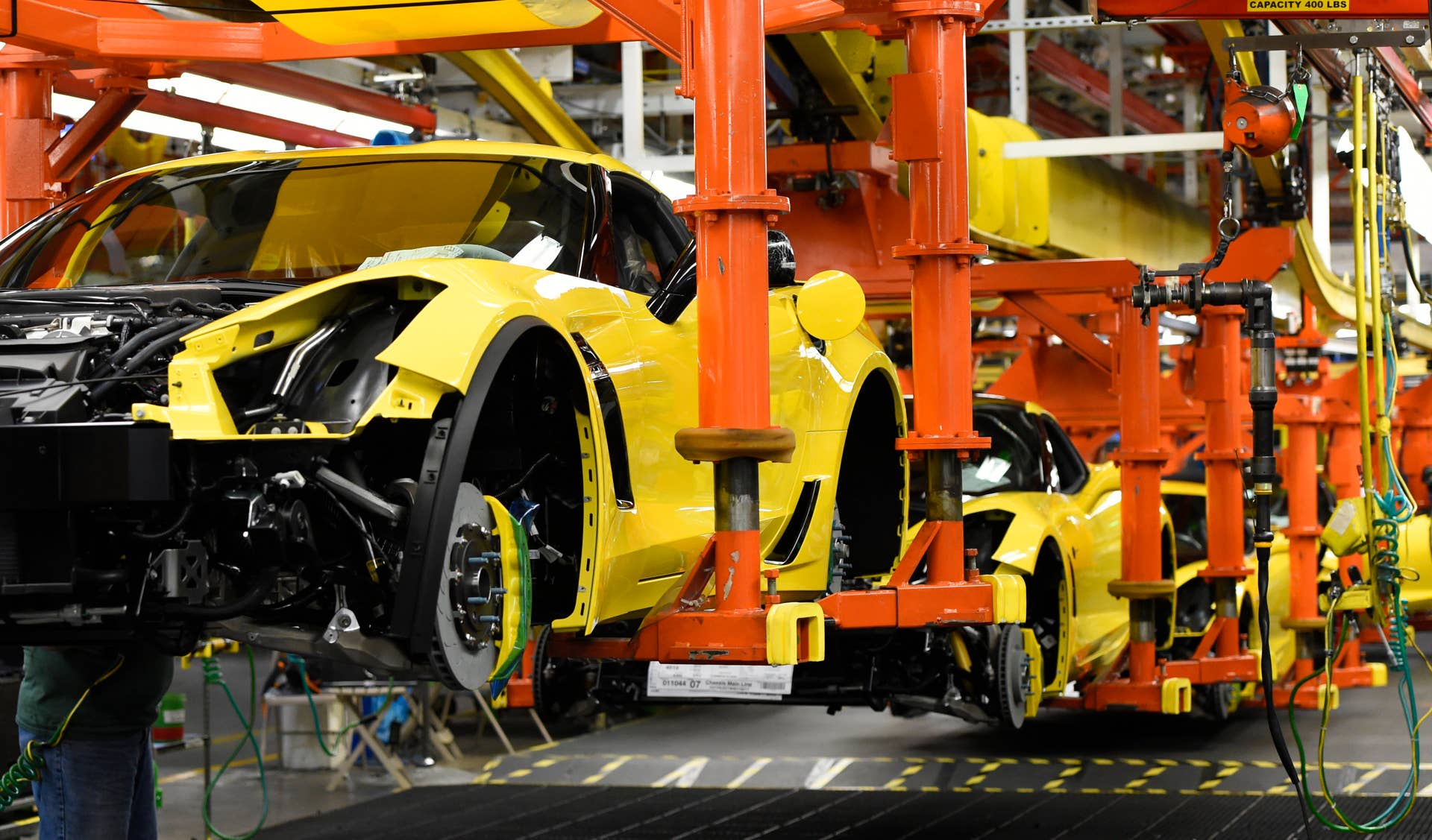Chevrolet Corvette assembly Friday, October 14, 2016 at General Motors Bowling Green Assembly in Bowling Green, Kentucky. (Photo by Sanford Myers for General Motors)