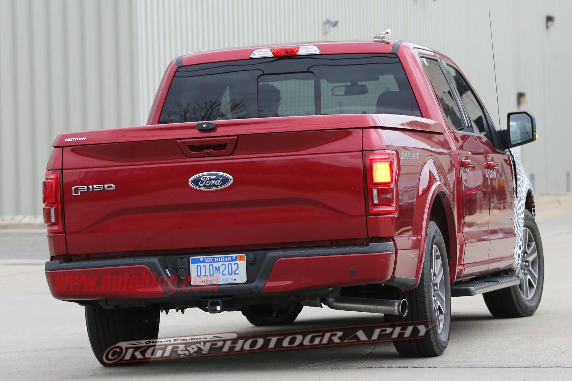 red 2018 ford f-150 spy shots