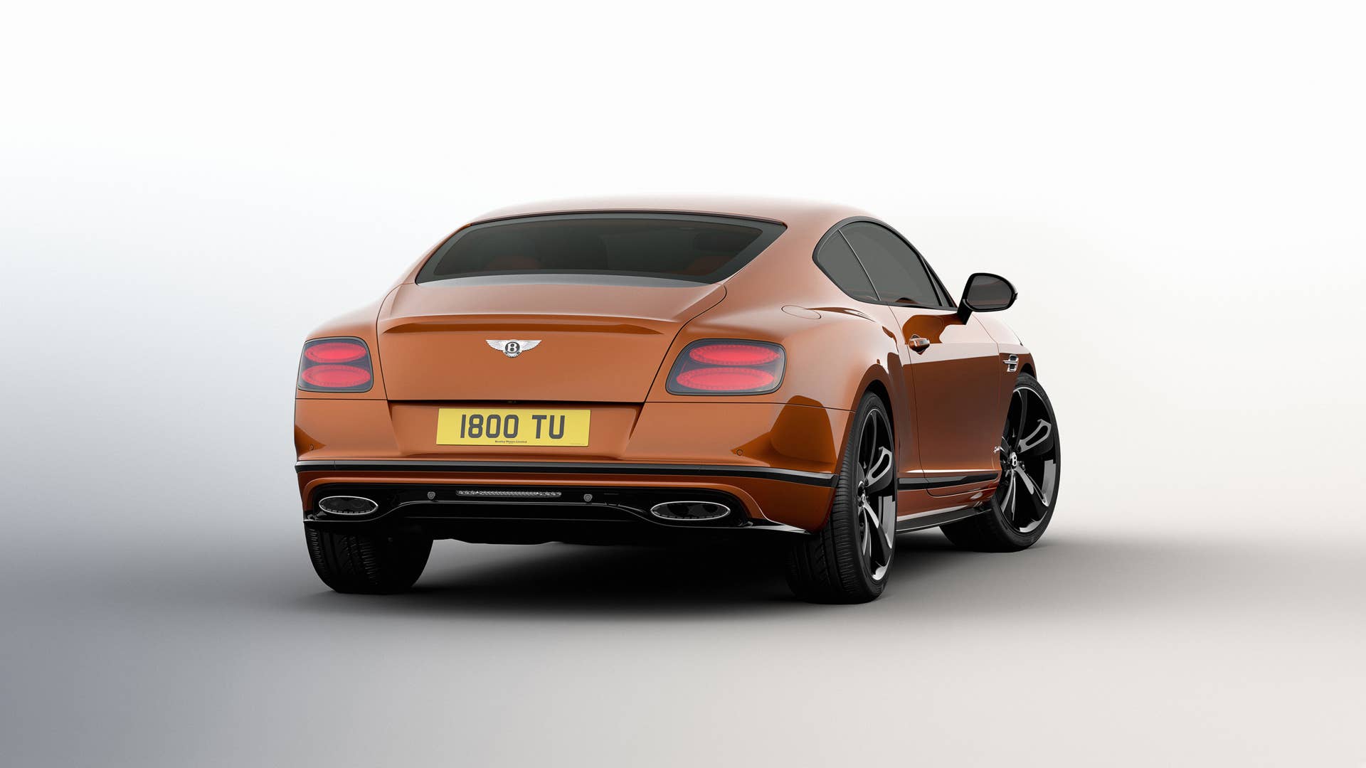 2017 Bentley Continental GT Speed Black Edition rear 3/4 studio