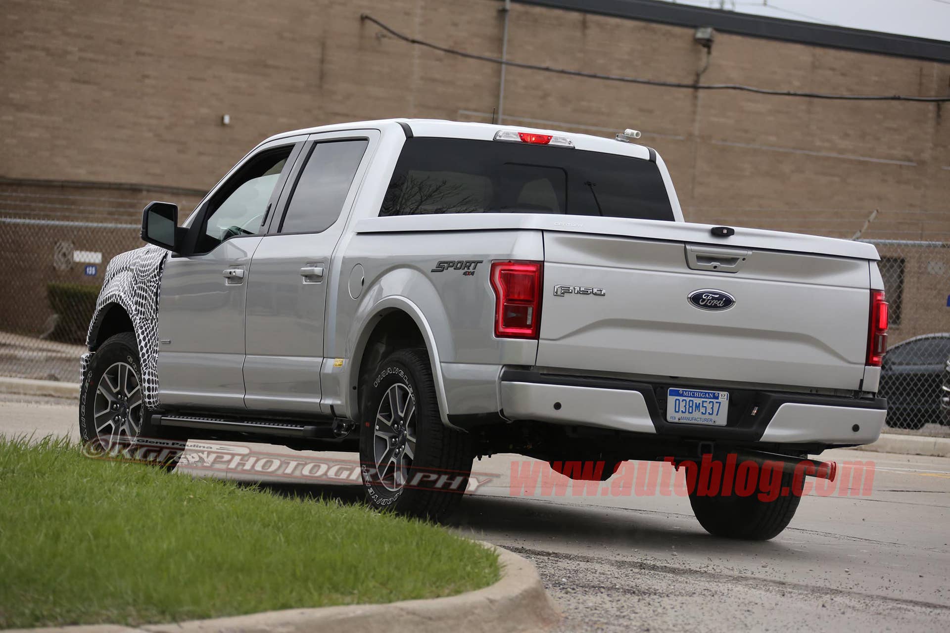 2018 ford f-150 spy shots rear three quarters