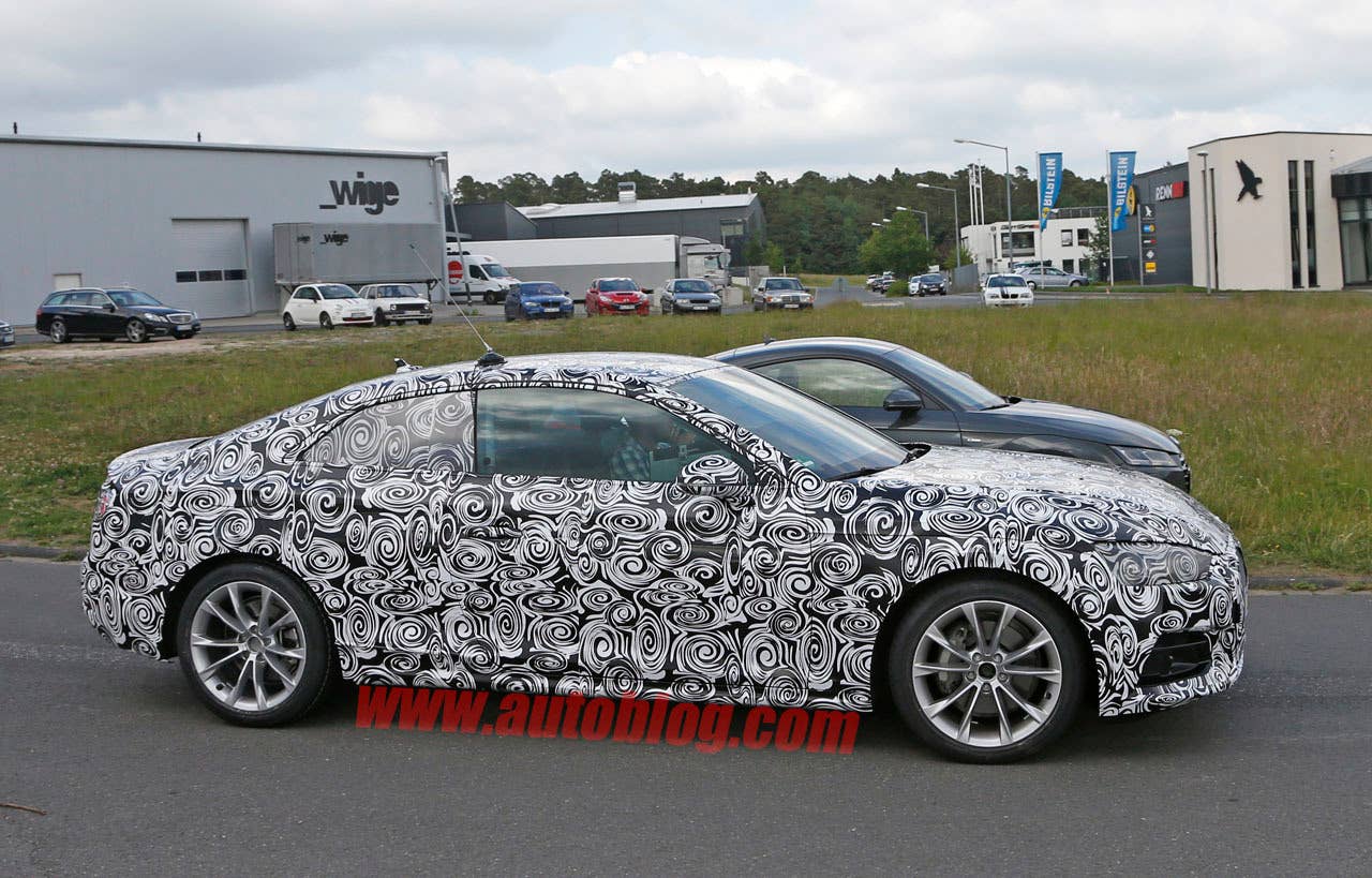 audi a5 profile spy shot