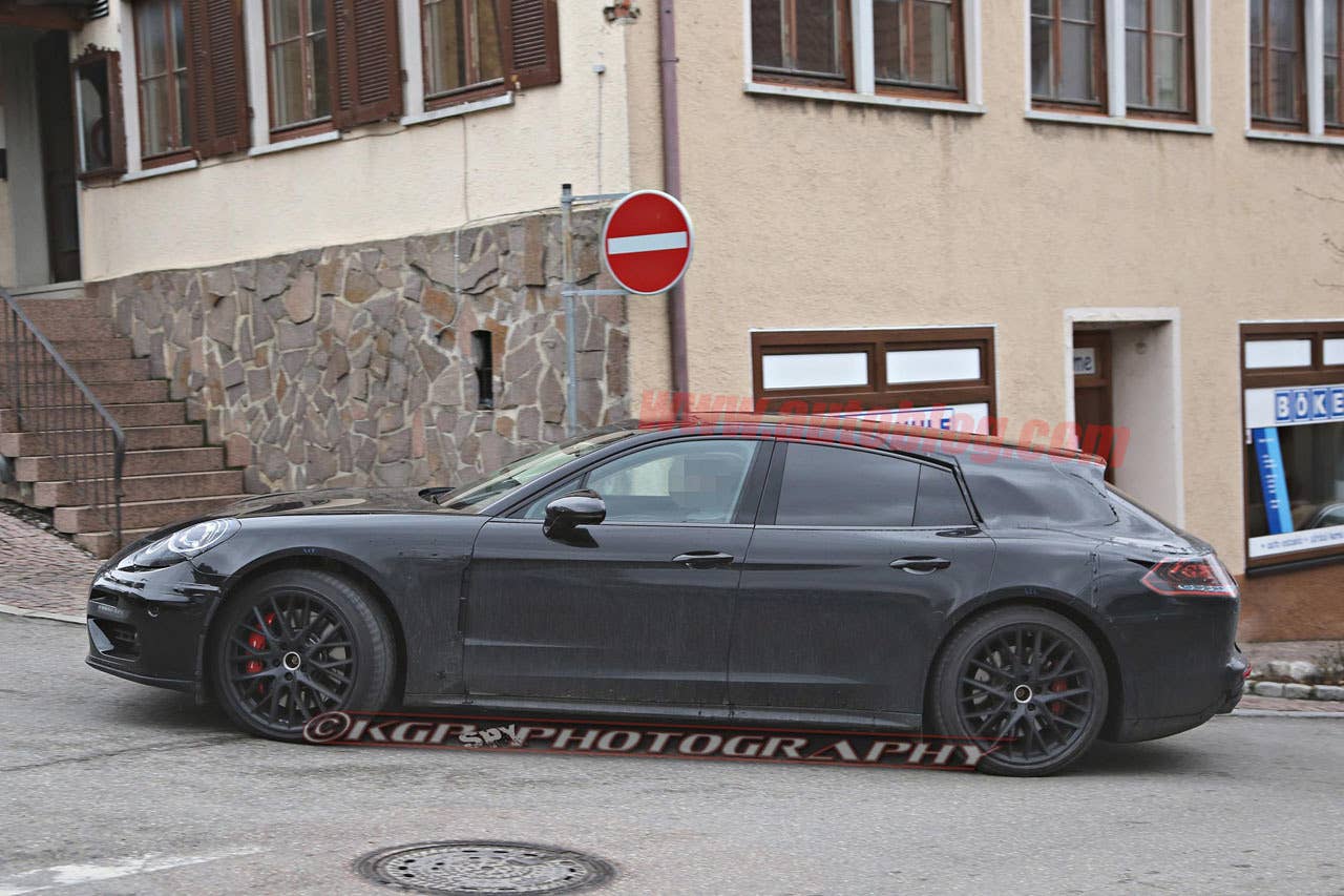 porsche panamera sport turismo spy shots profile