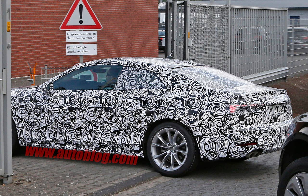 audi side profile spy shot
