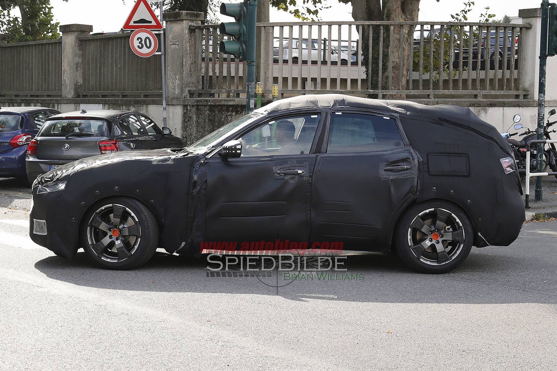 2017 Maserati Levante prototype profile