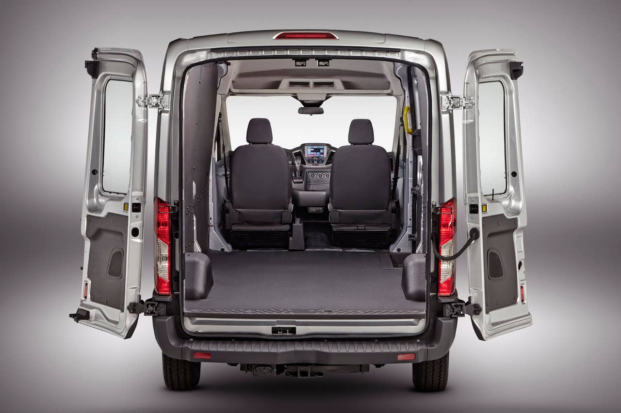 2014 Ford Transit: Available in three roof heights, two wheelbase lengths, and regular and extended-length bodystyles. (12/14/2012)