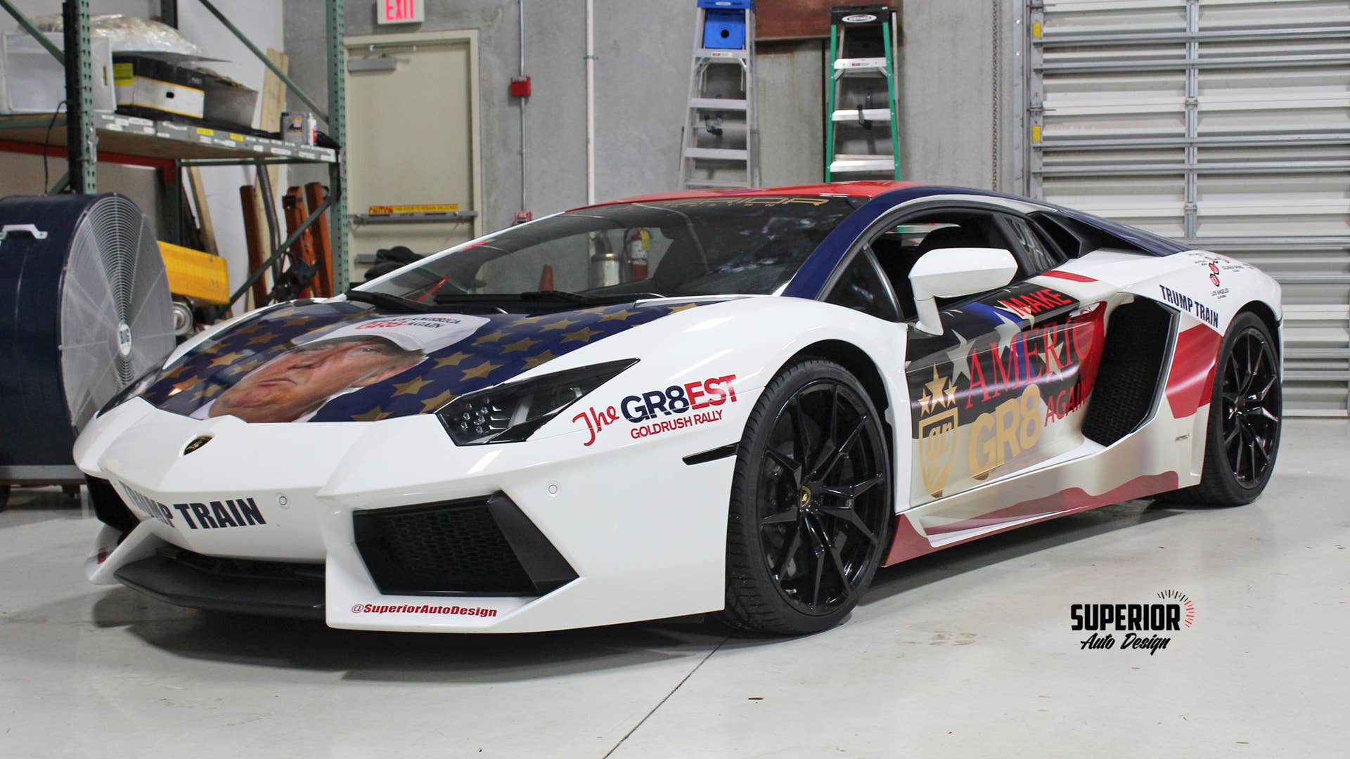 Lamborghini Trumpventador front 3/4