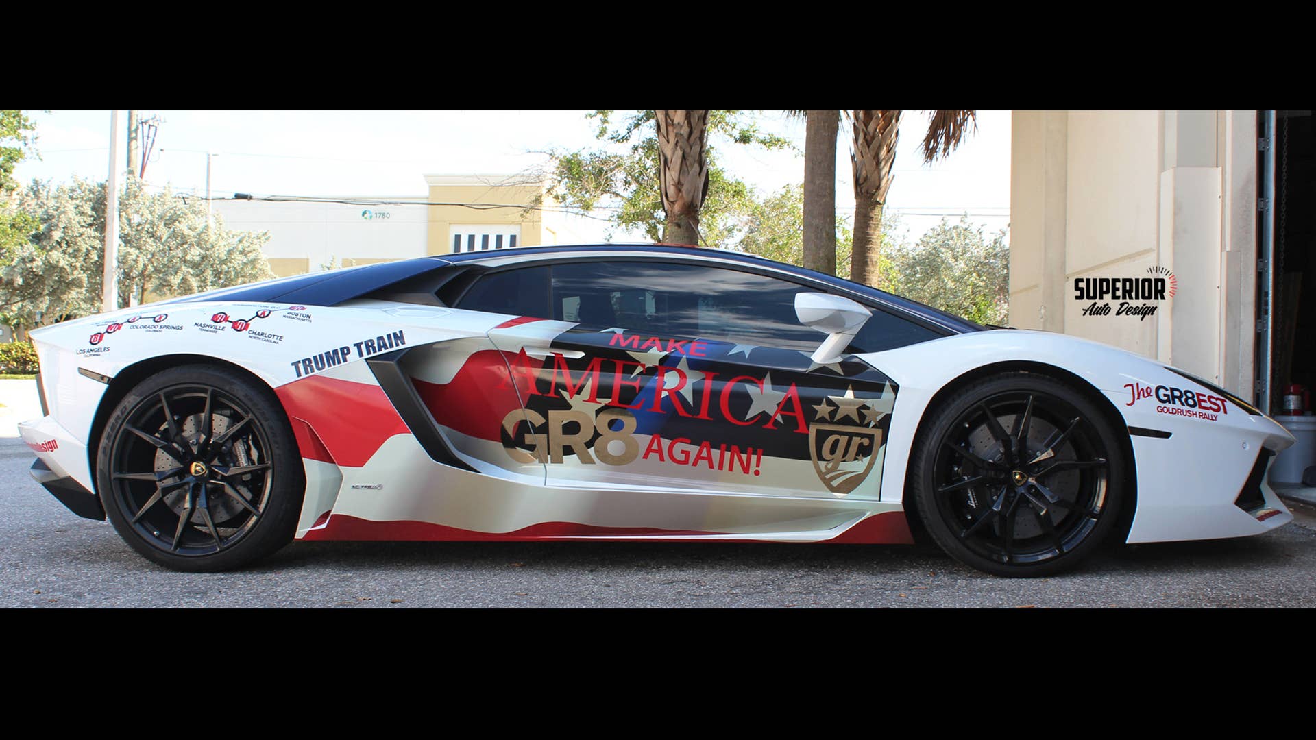 Lamborghini Trumpventador profile
