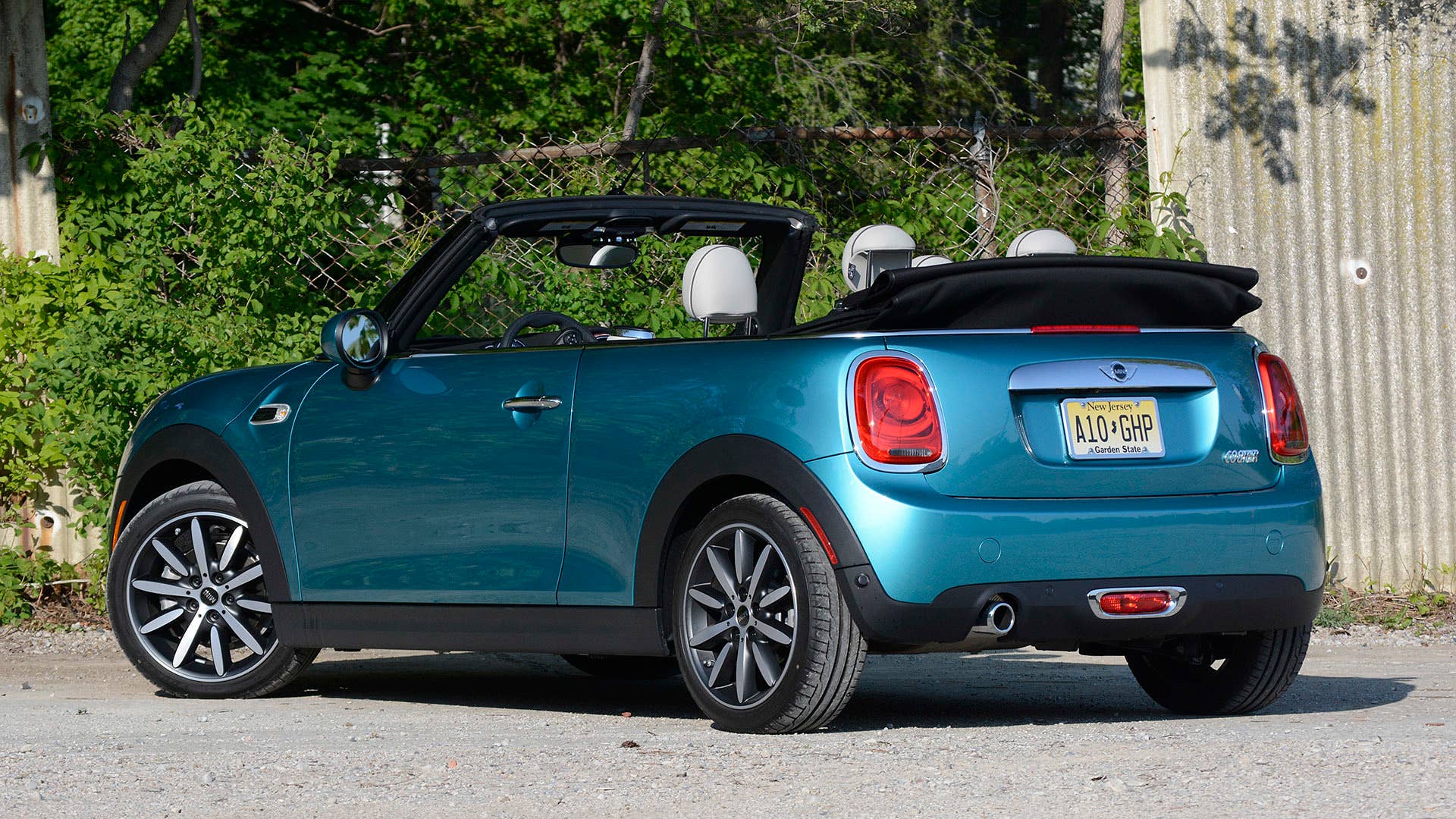 2017 Mini Cooper Convertible rear 3/4 view