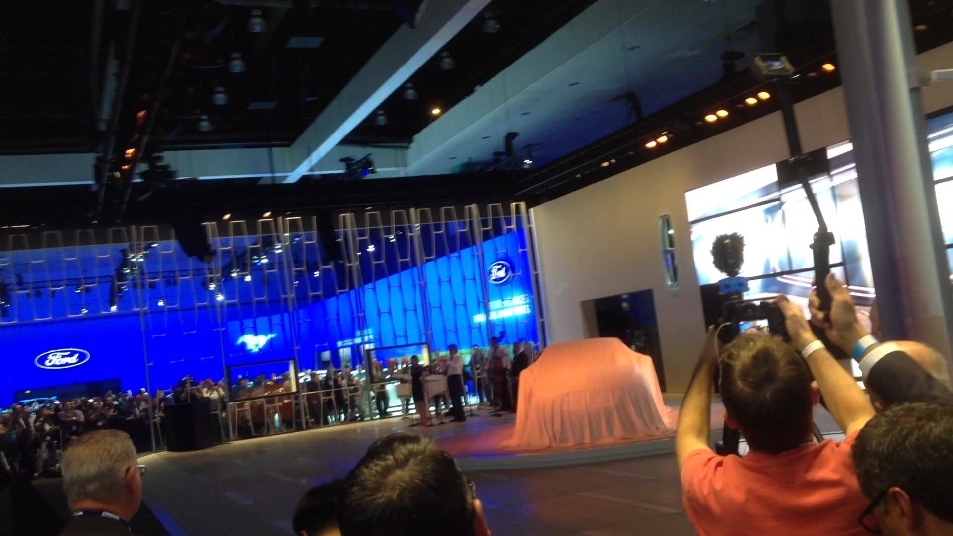 Greg Migliore shows off the reveal of the 2017 Lincoln MKZ at the LA Auto Show.